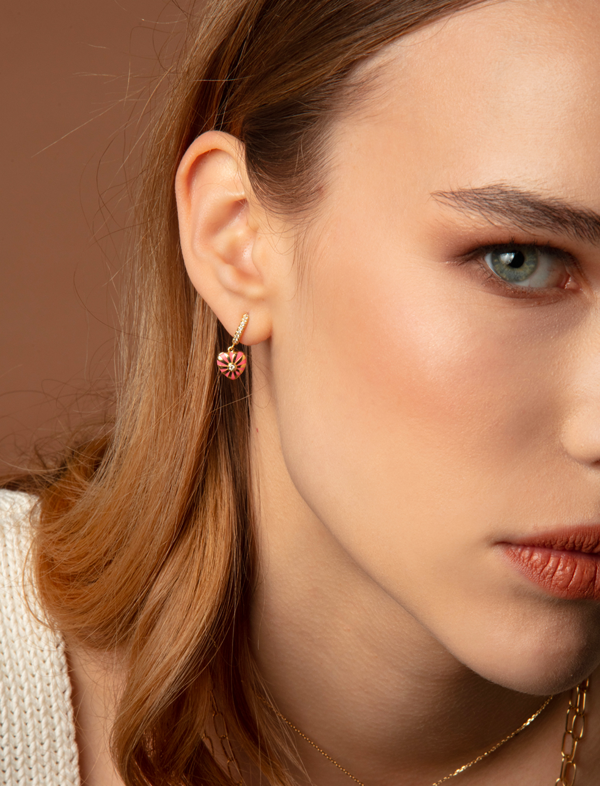 Not So Mini Mila Heart Earrings