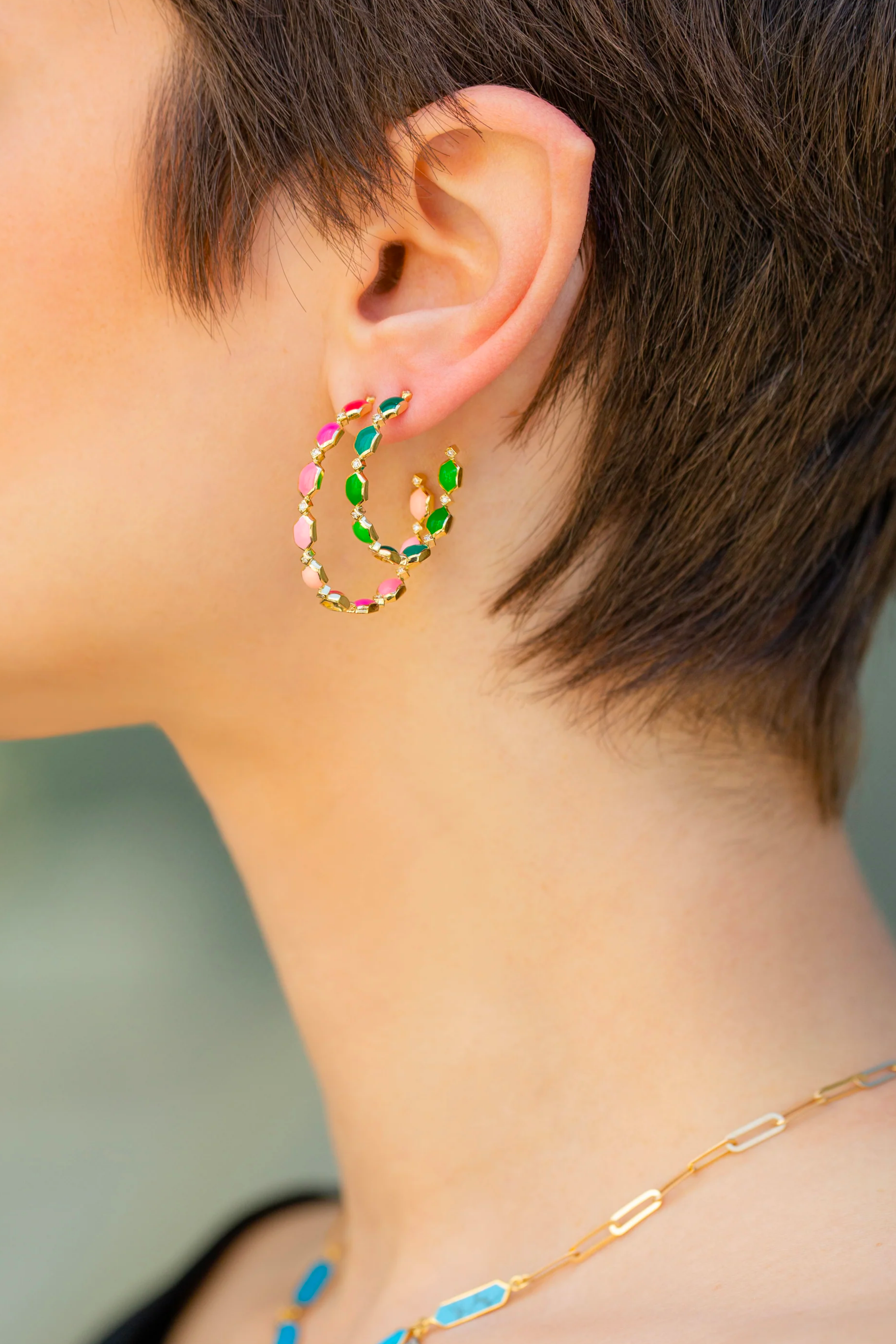 Shades of Pink Ocean Breeze Earrings