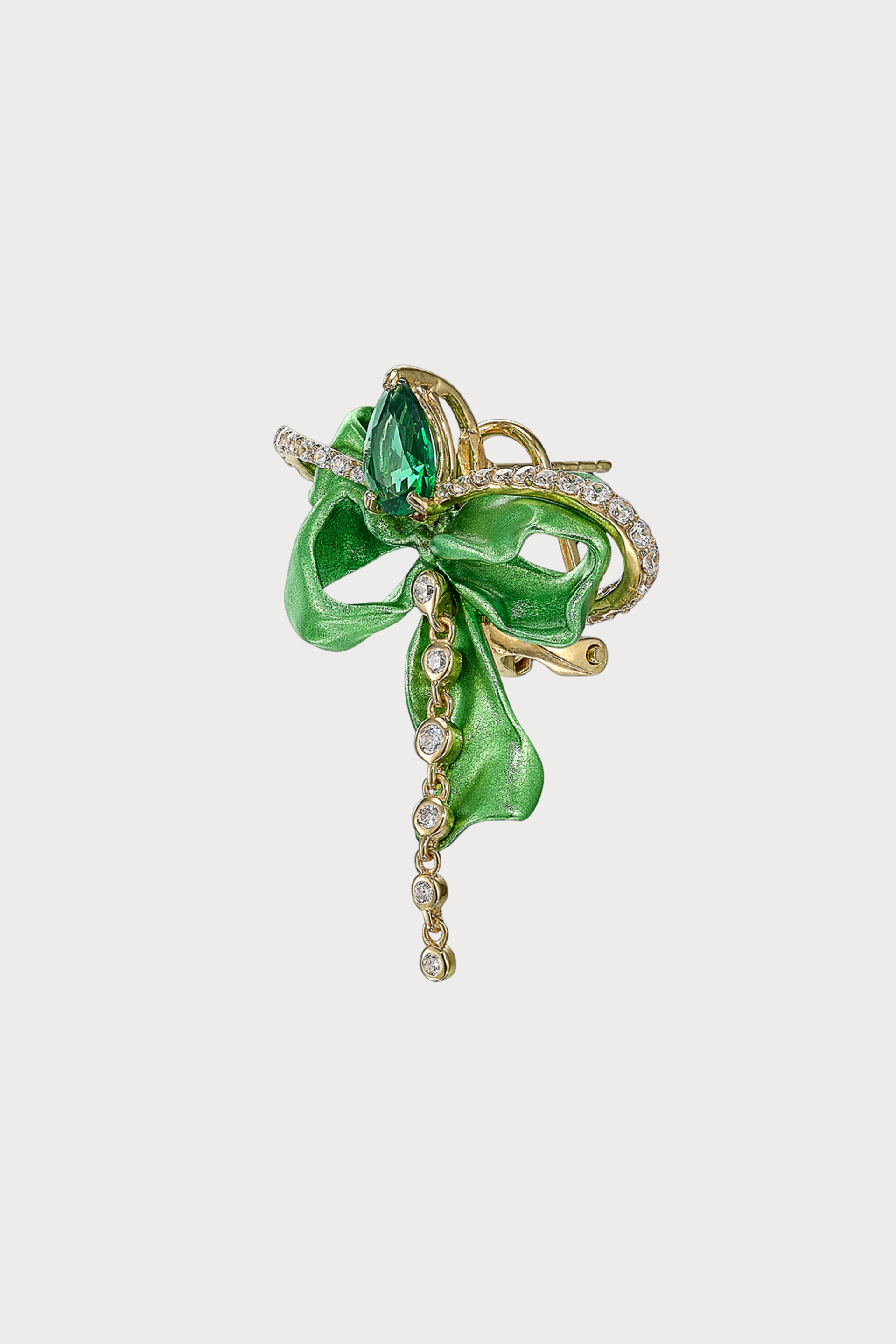 Emeralds Cupid Bow Earrings