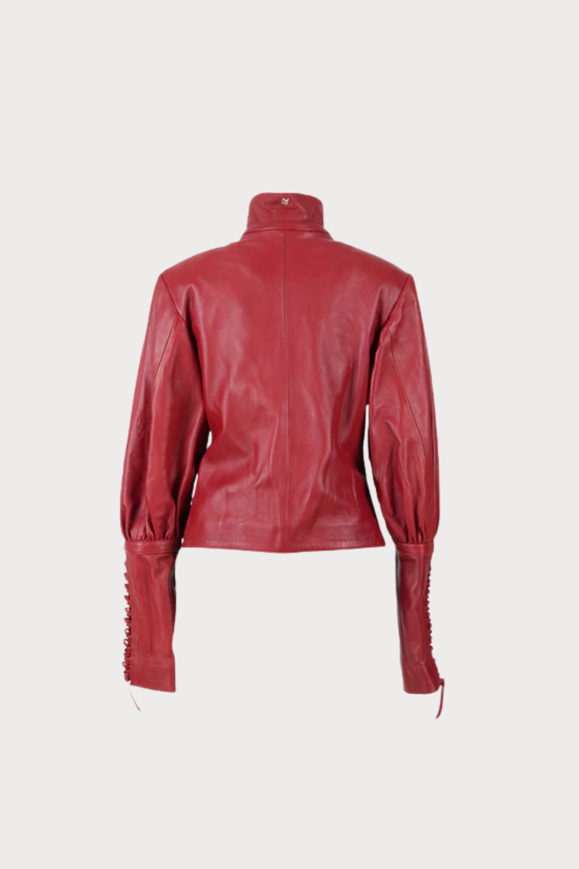 Jade Leather Jacket Red