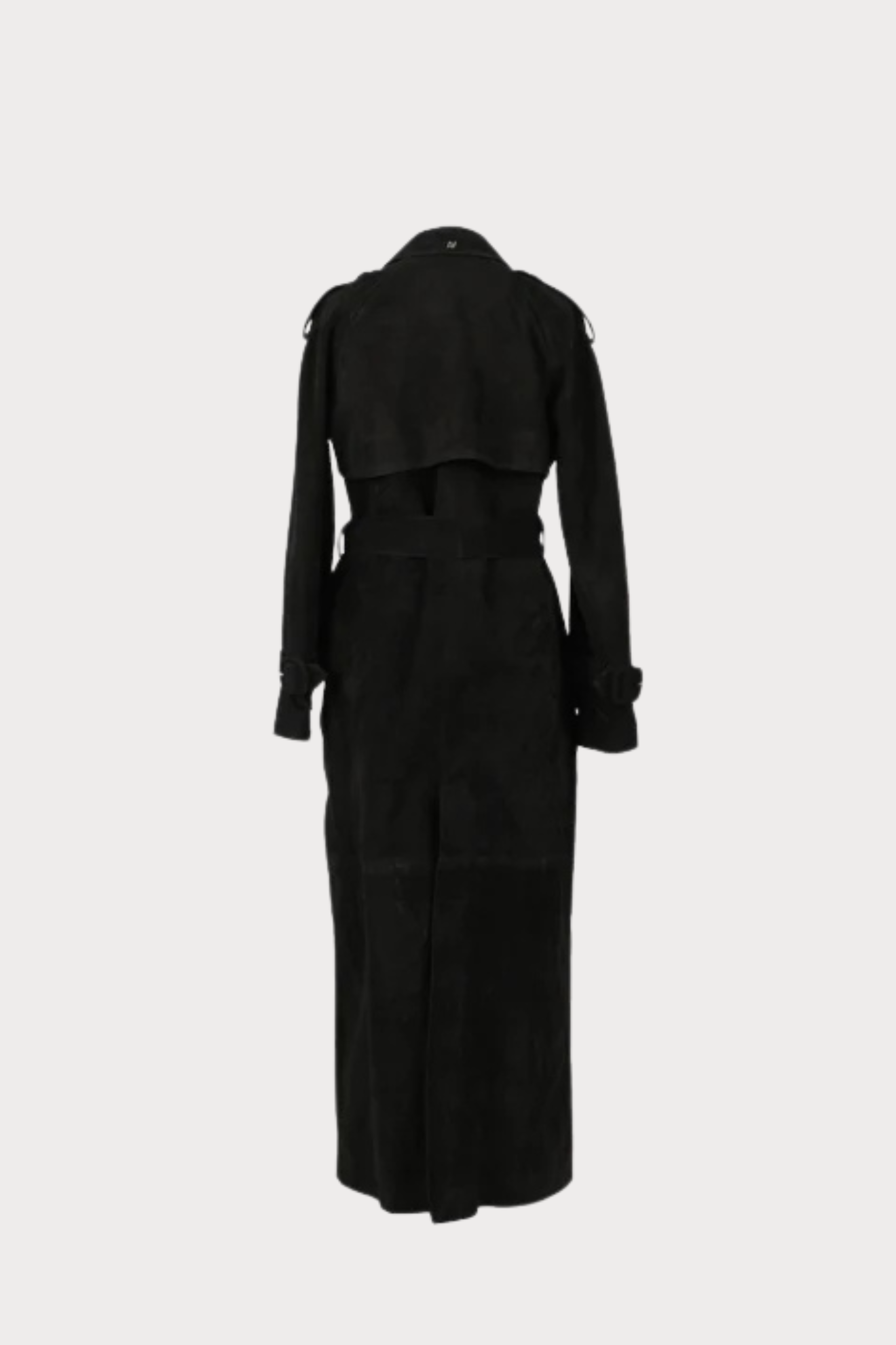 Astrid Suede Coat Black