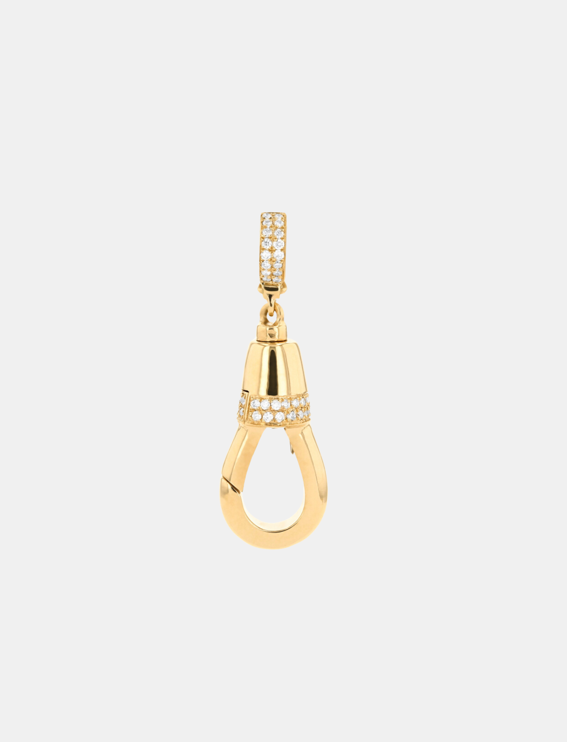 2 White Diamond Rows Pendant