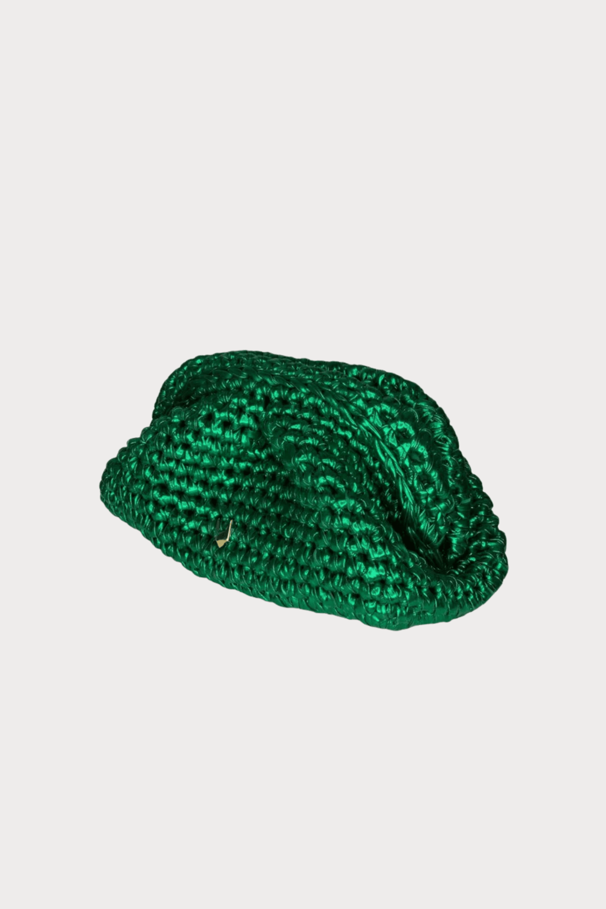 Metallic Clutch Emerald Green