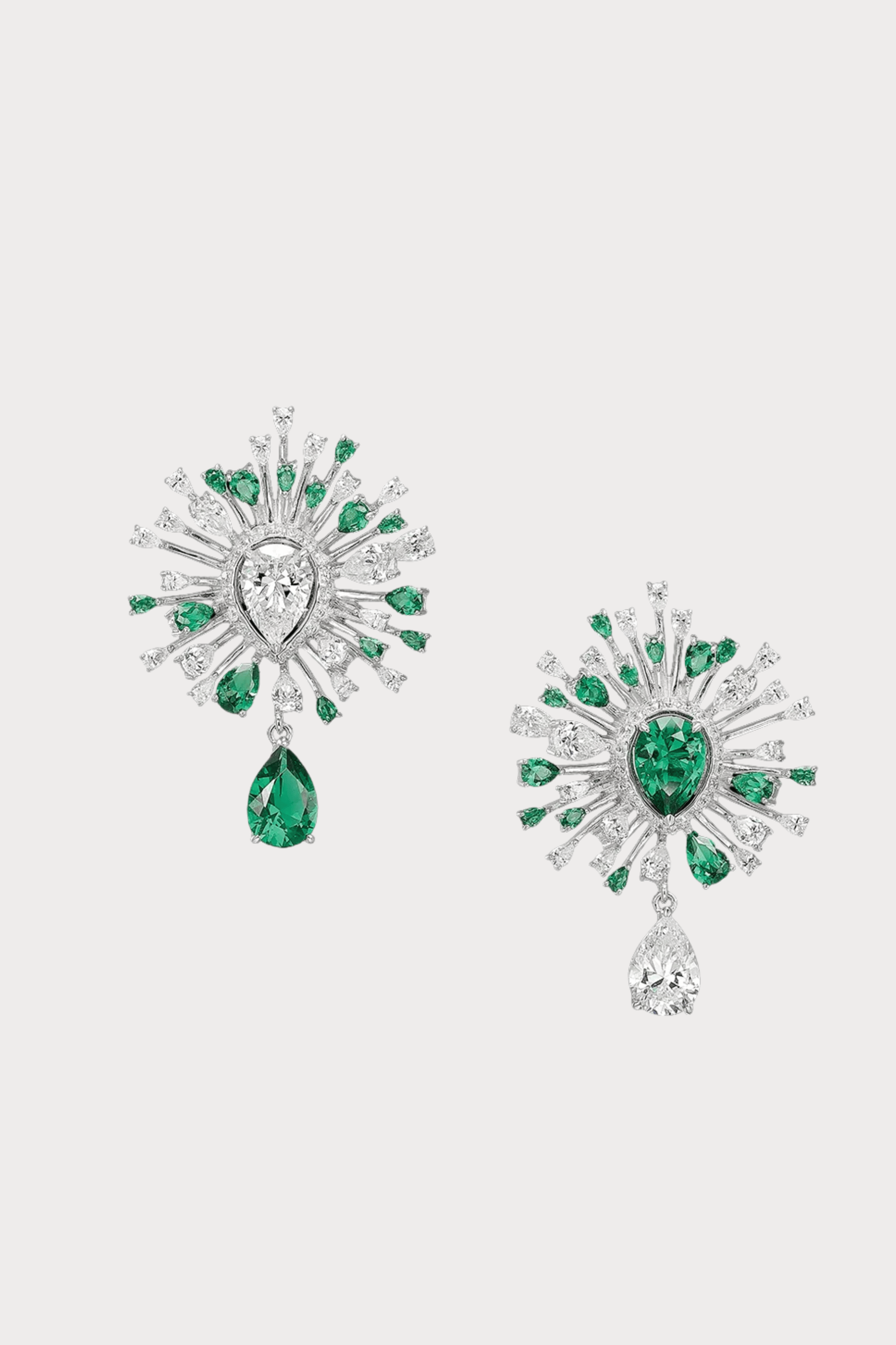 Emerald Mycelia Drop Earrings