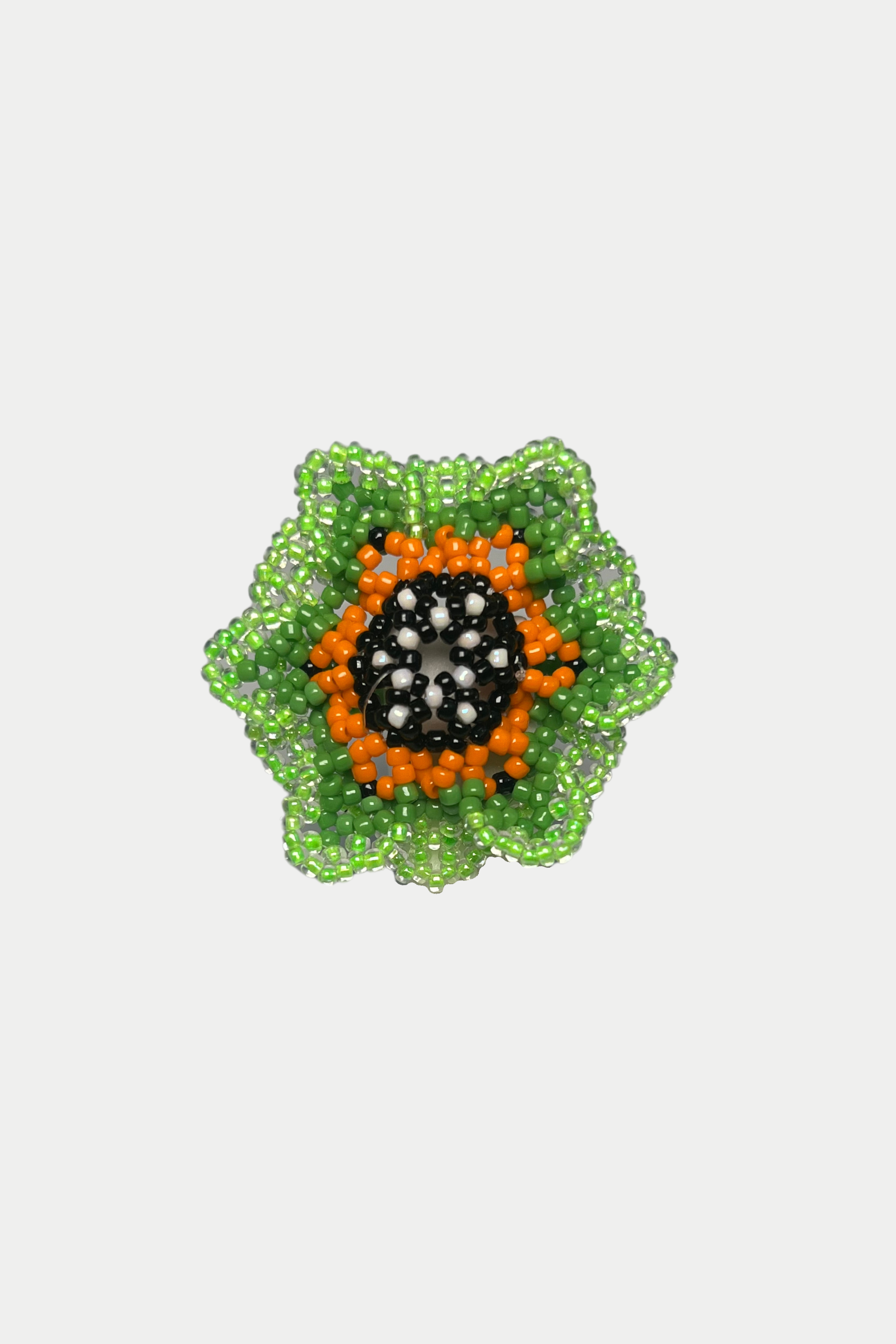 Green Sunflower Ring