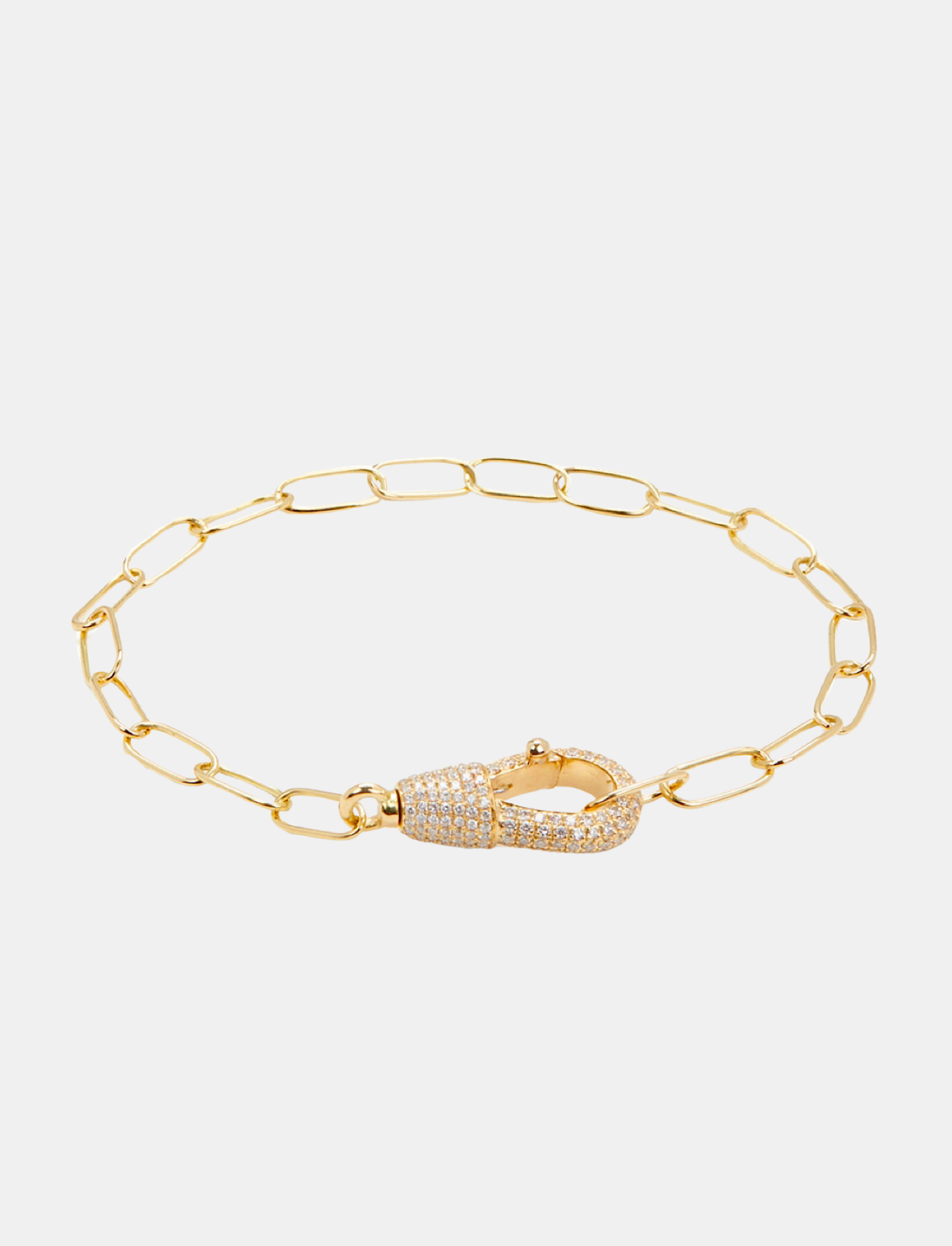 White Diamond Hook Bracelet