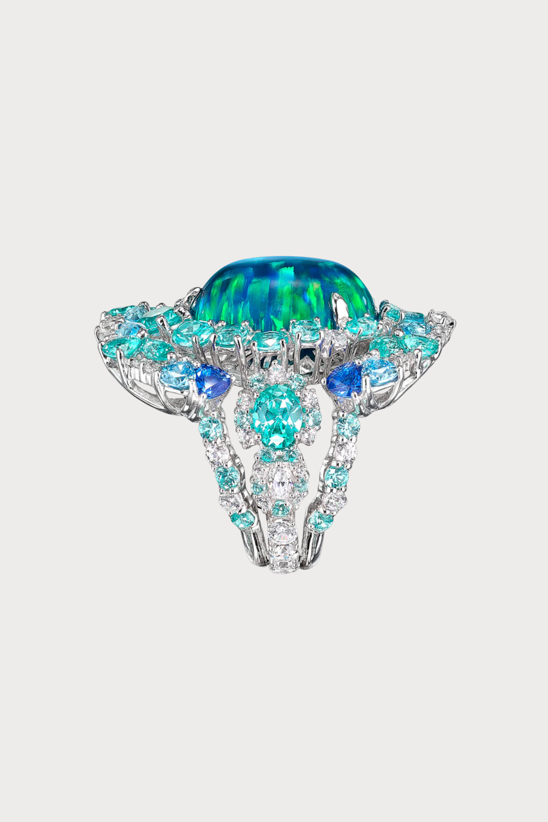 Paraiba Opal Ocean Ring