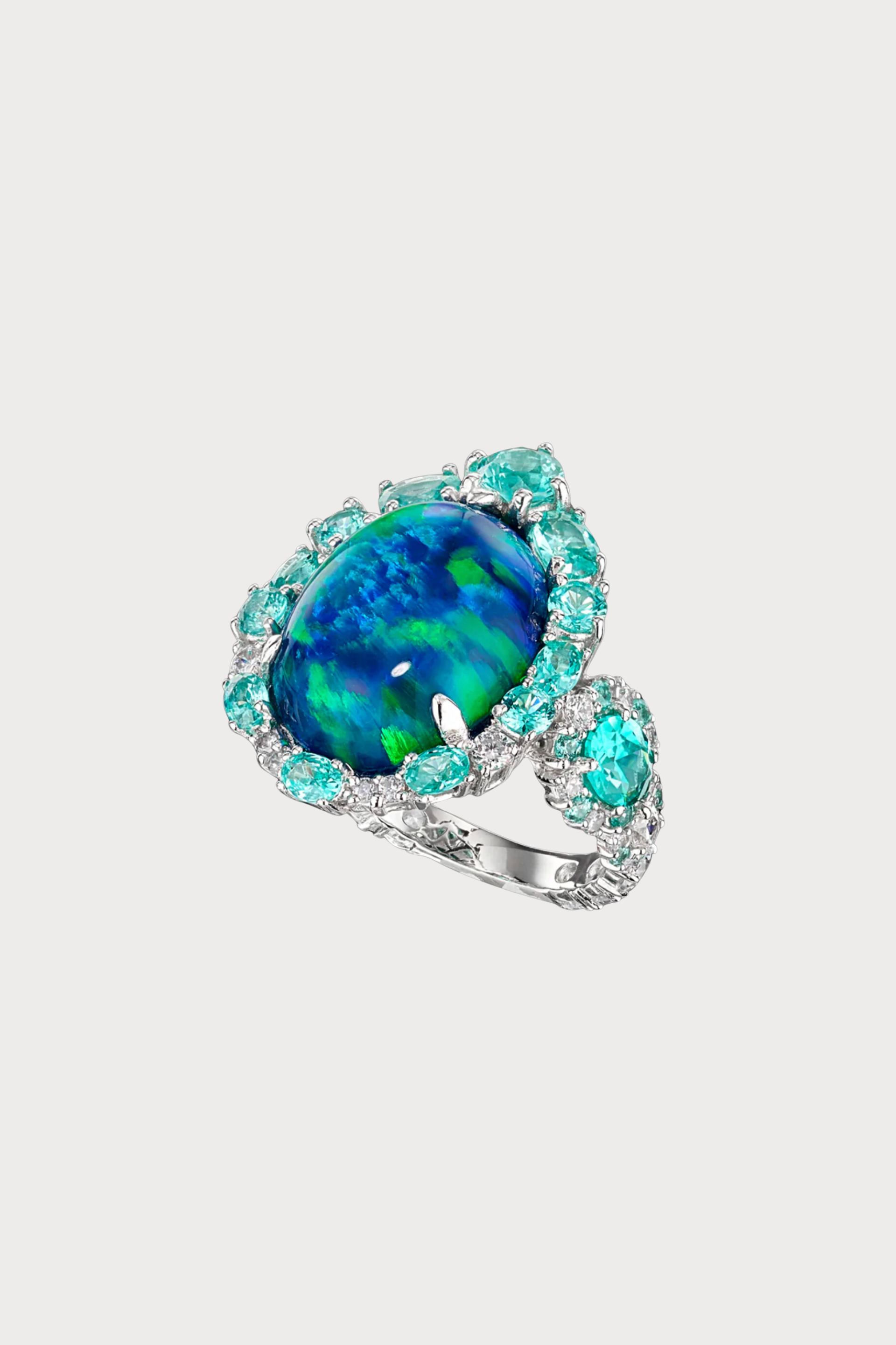Paraiba Opal Ocean Ring