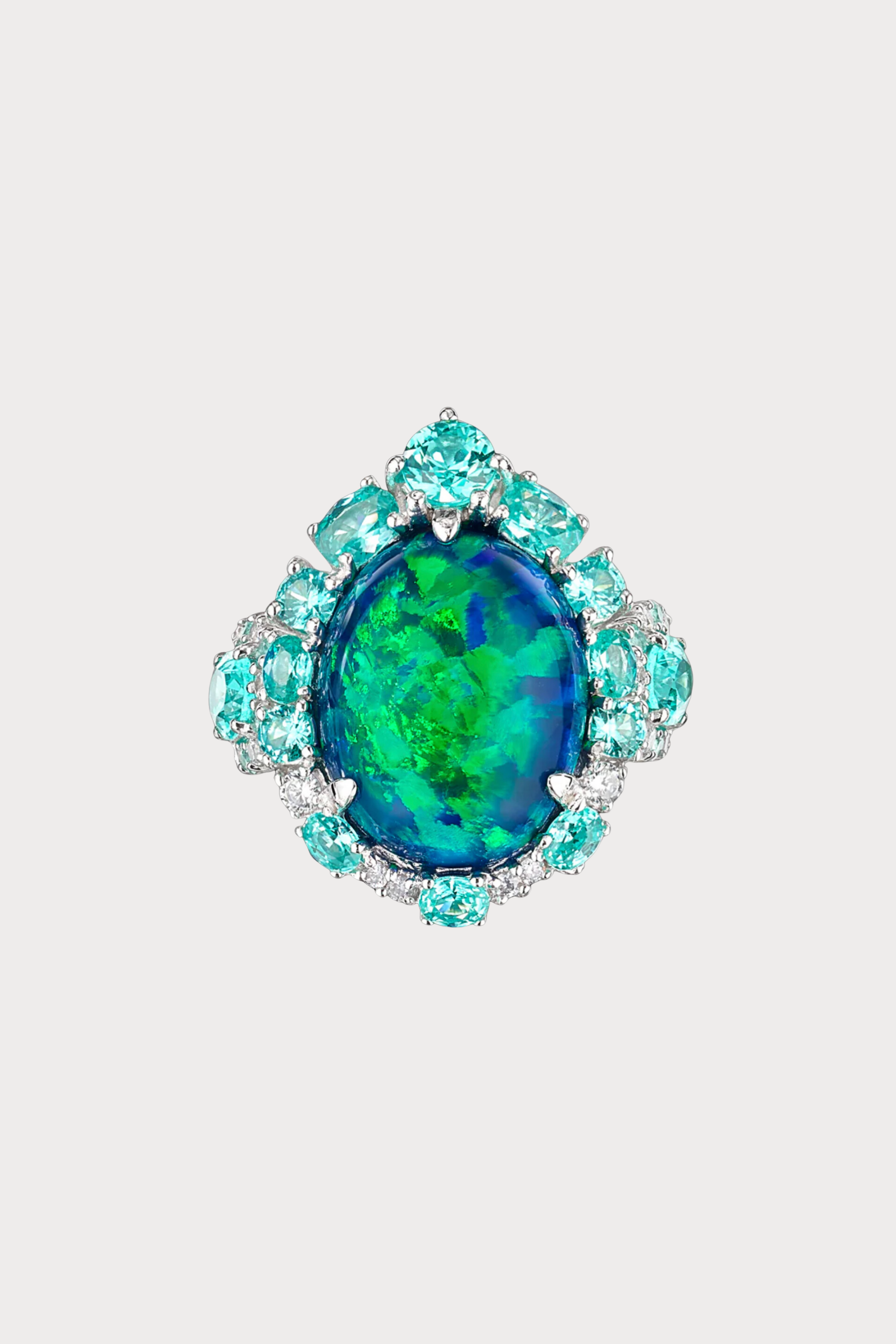 Paraiba Opal Ocean Ring