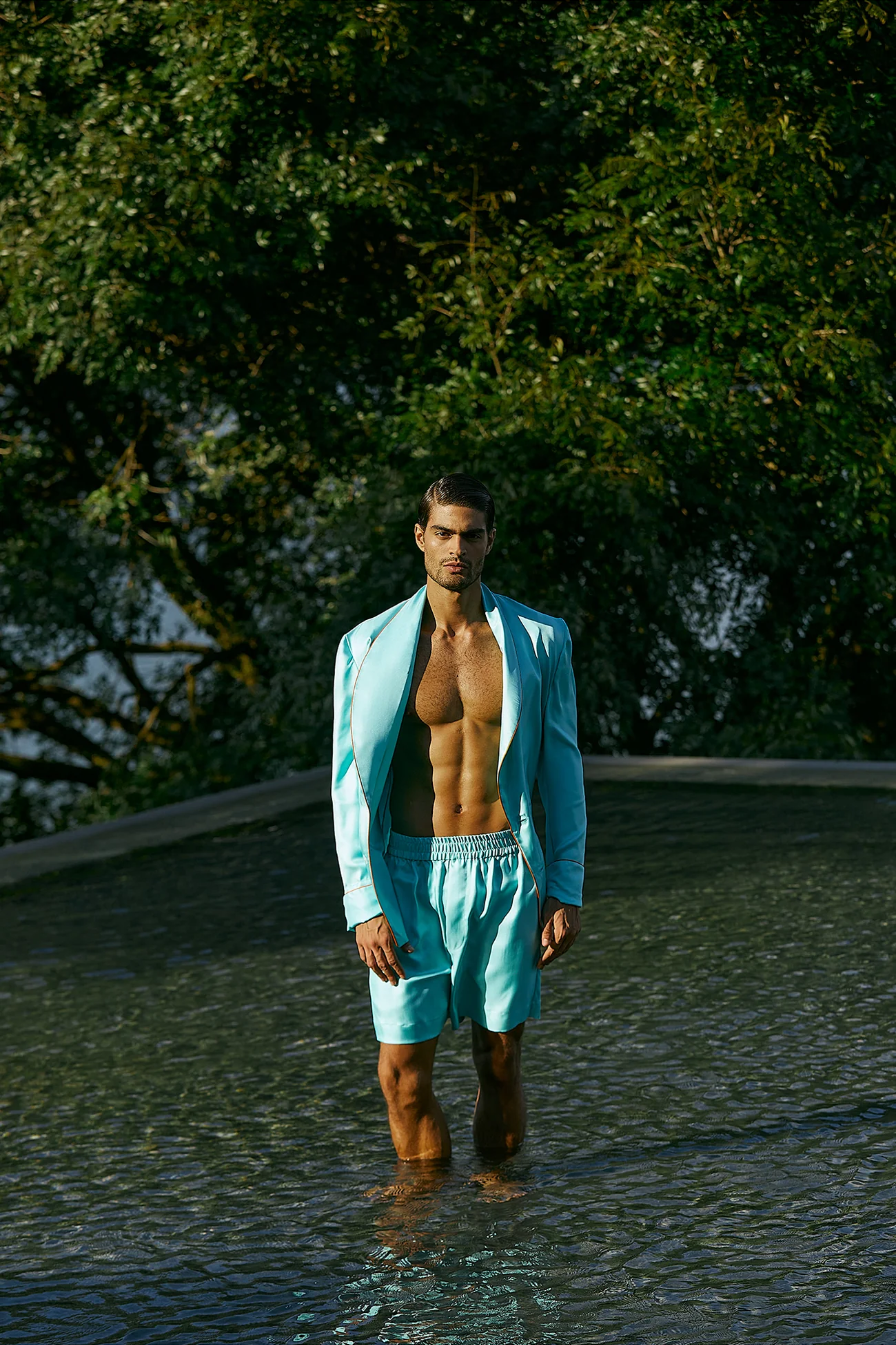 Maldives Sea Dive Men’s Double-Breasted Jacket