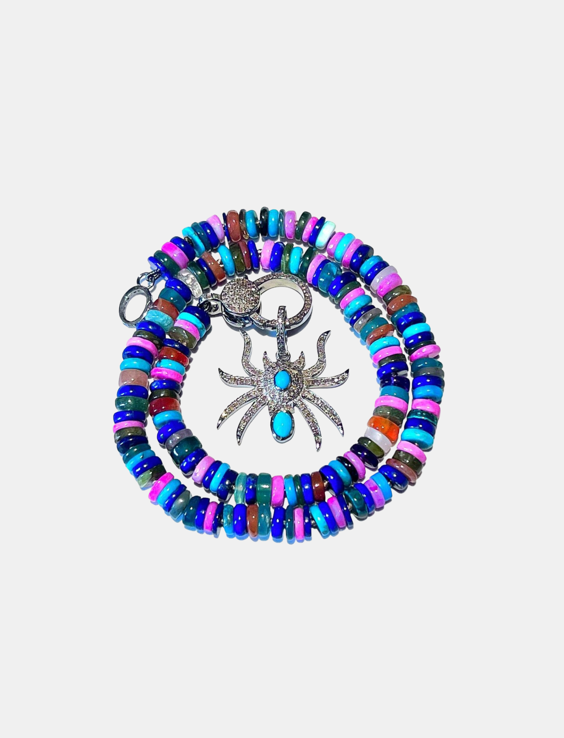 Multi Color Knotted Necklace