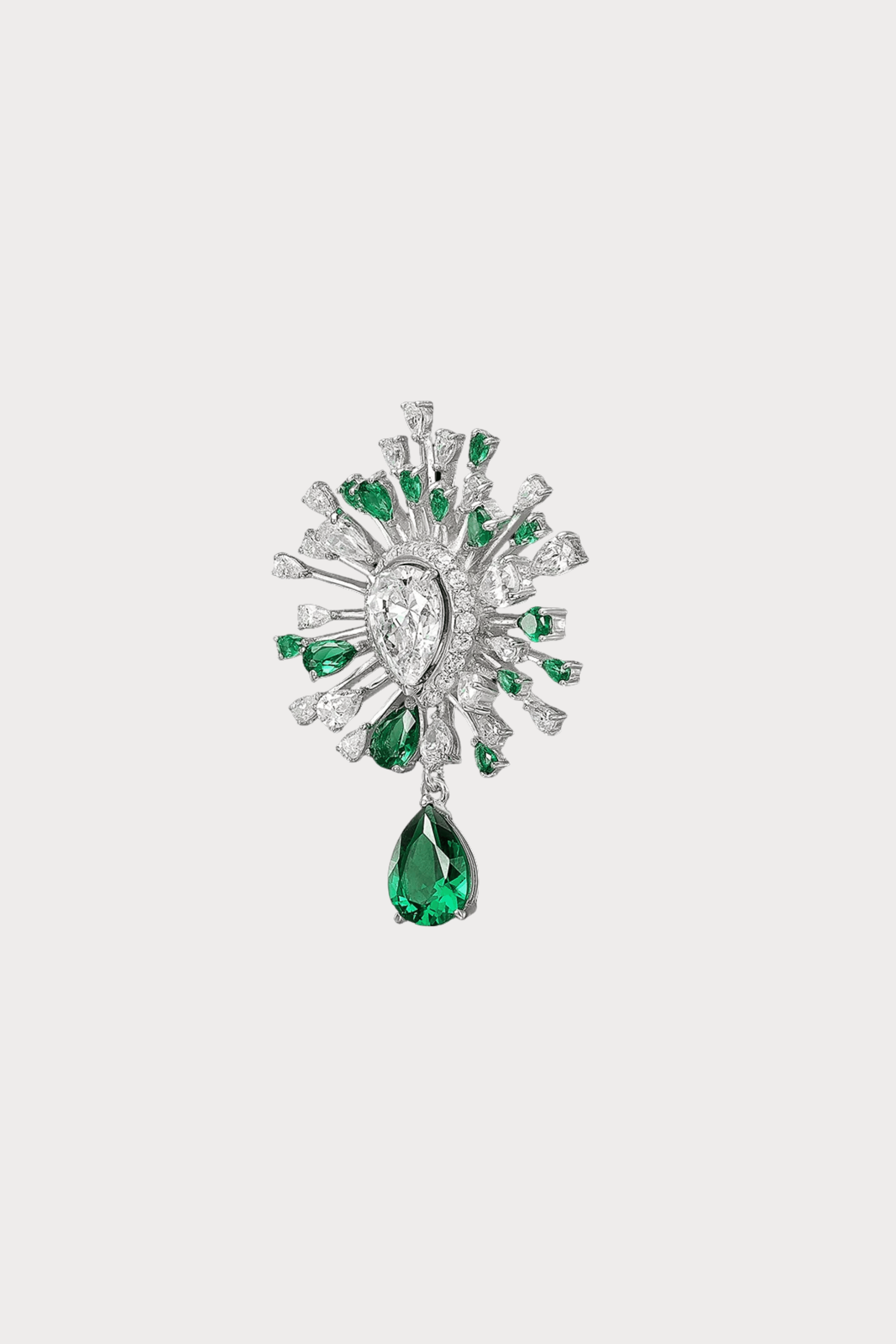 Emerald Mycelia Drop Earrings