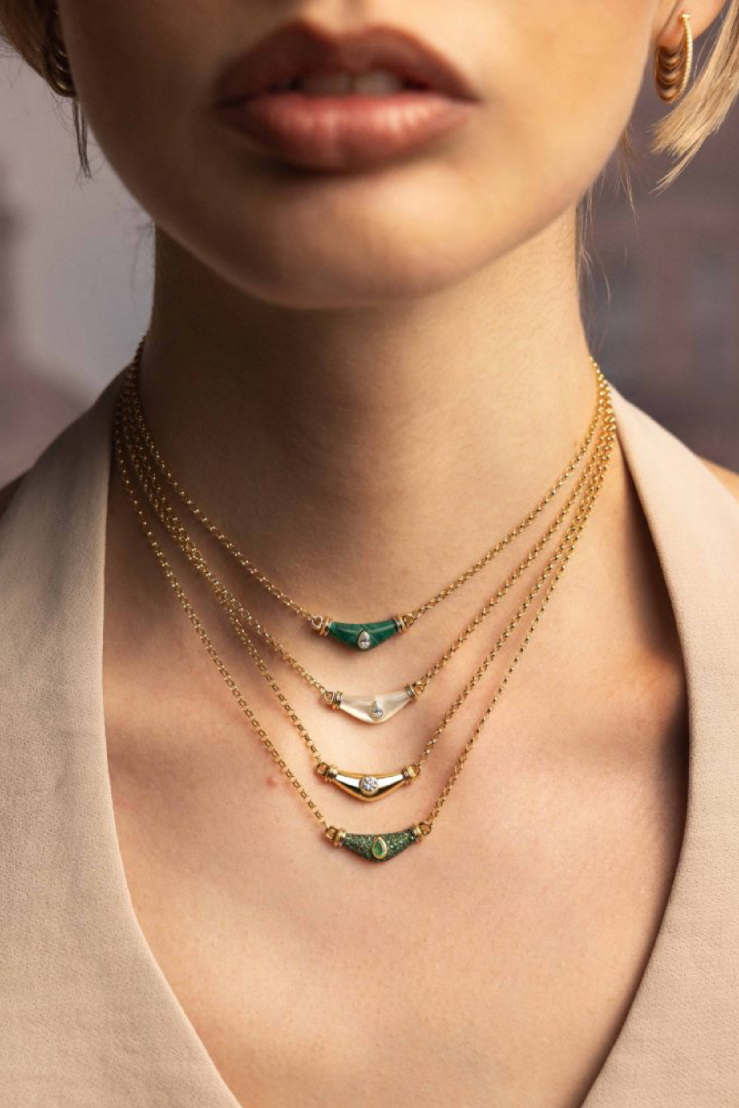 Diamond Drop Karma Necklace