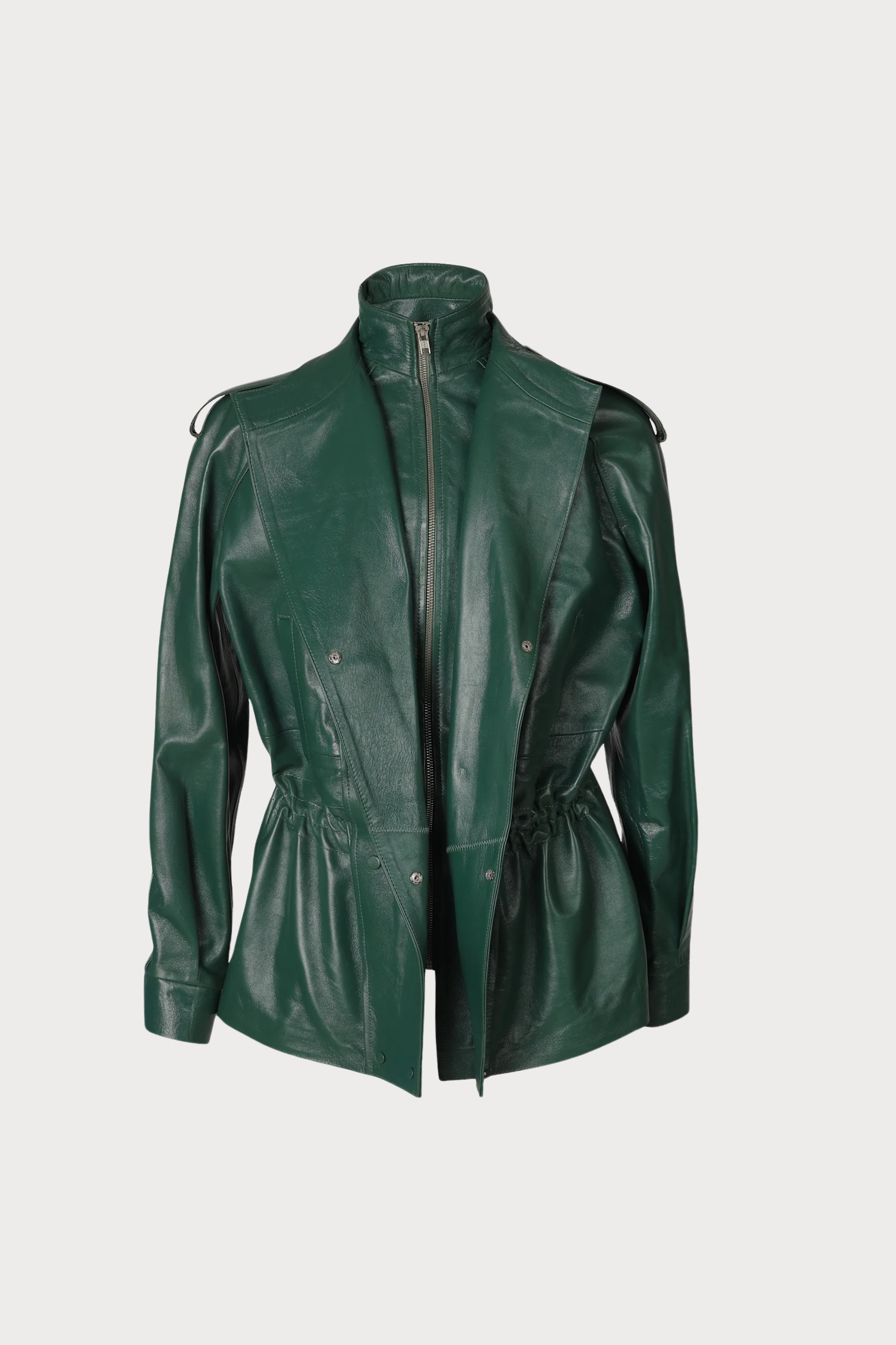 Gavin Leather Jacket Olive