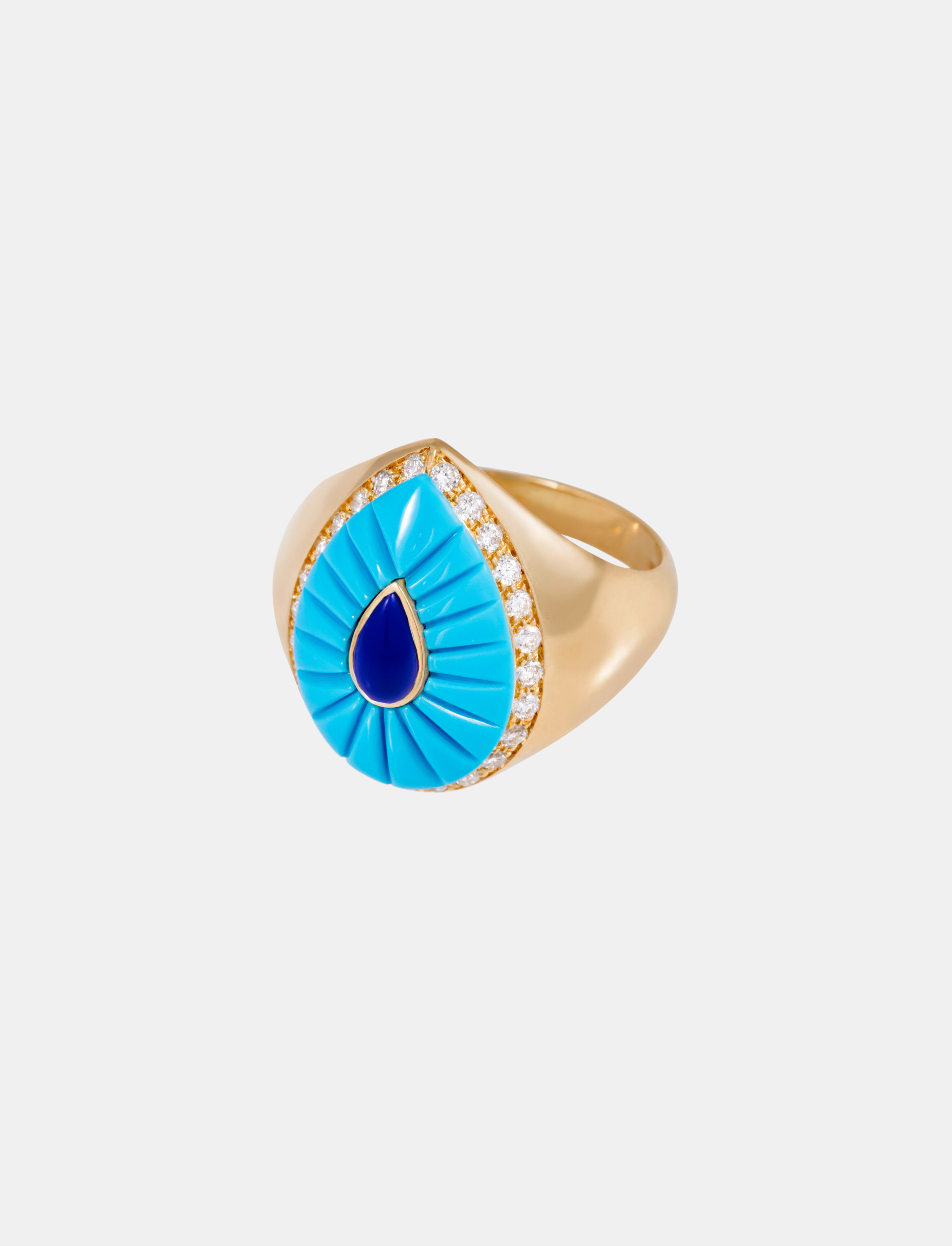 Bond Street Drop Pinky Ocean Blue