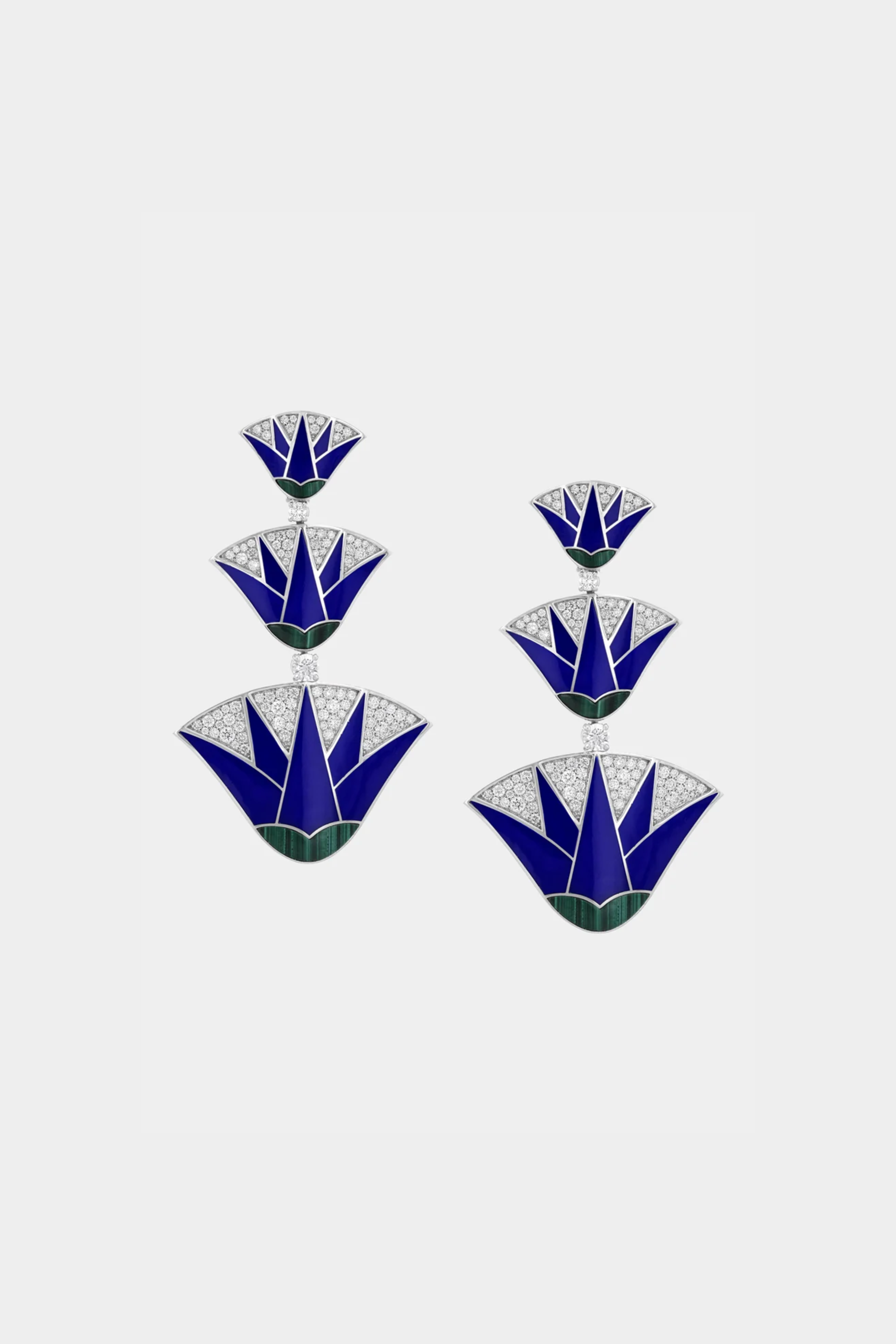 The Lotus Blue Earrings