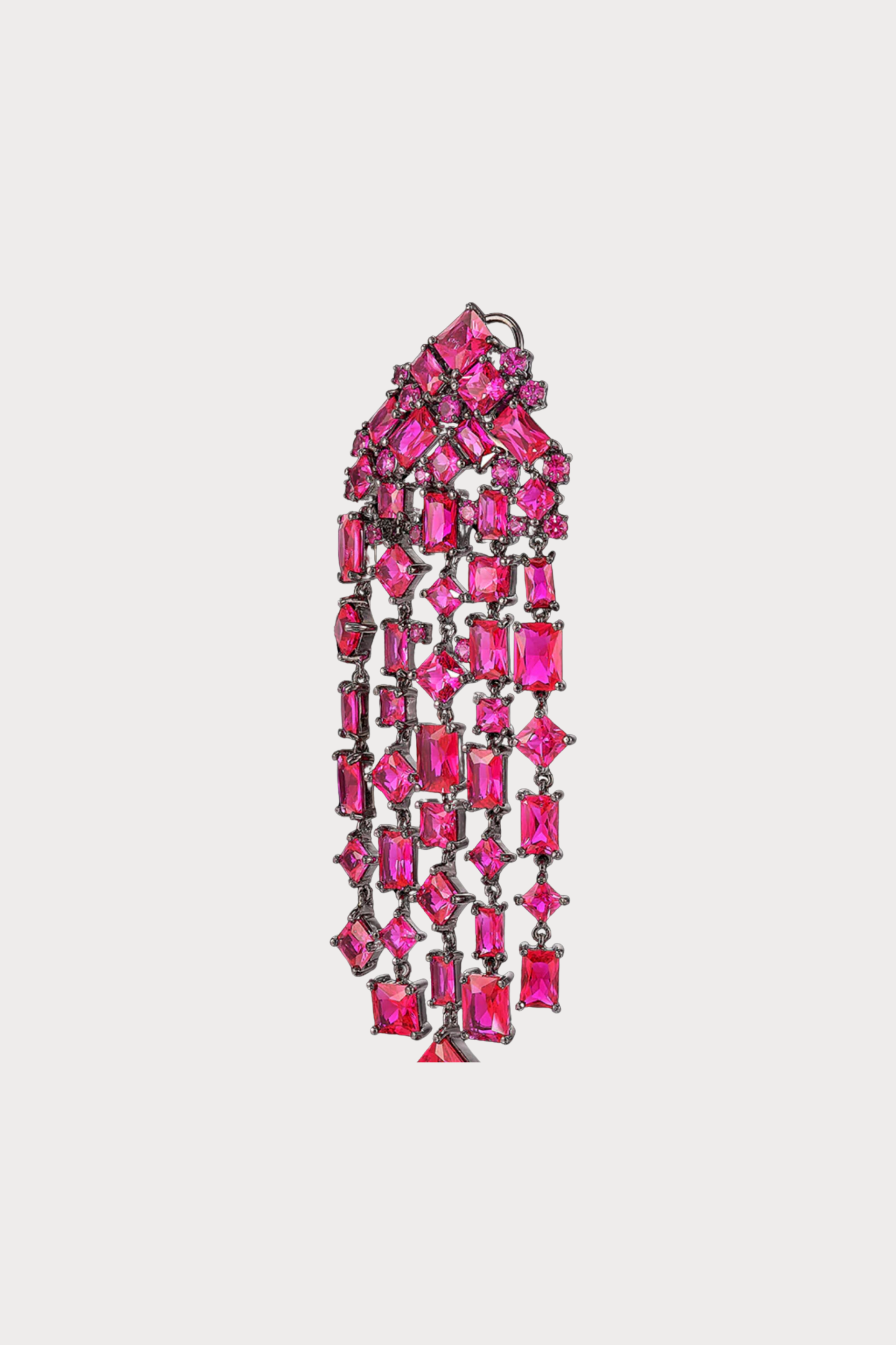 Crimson Cascade Earrings