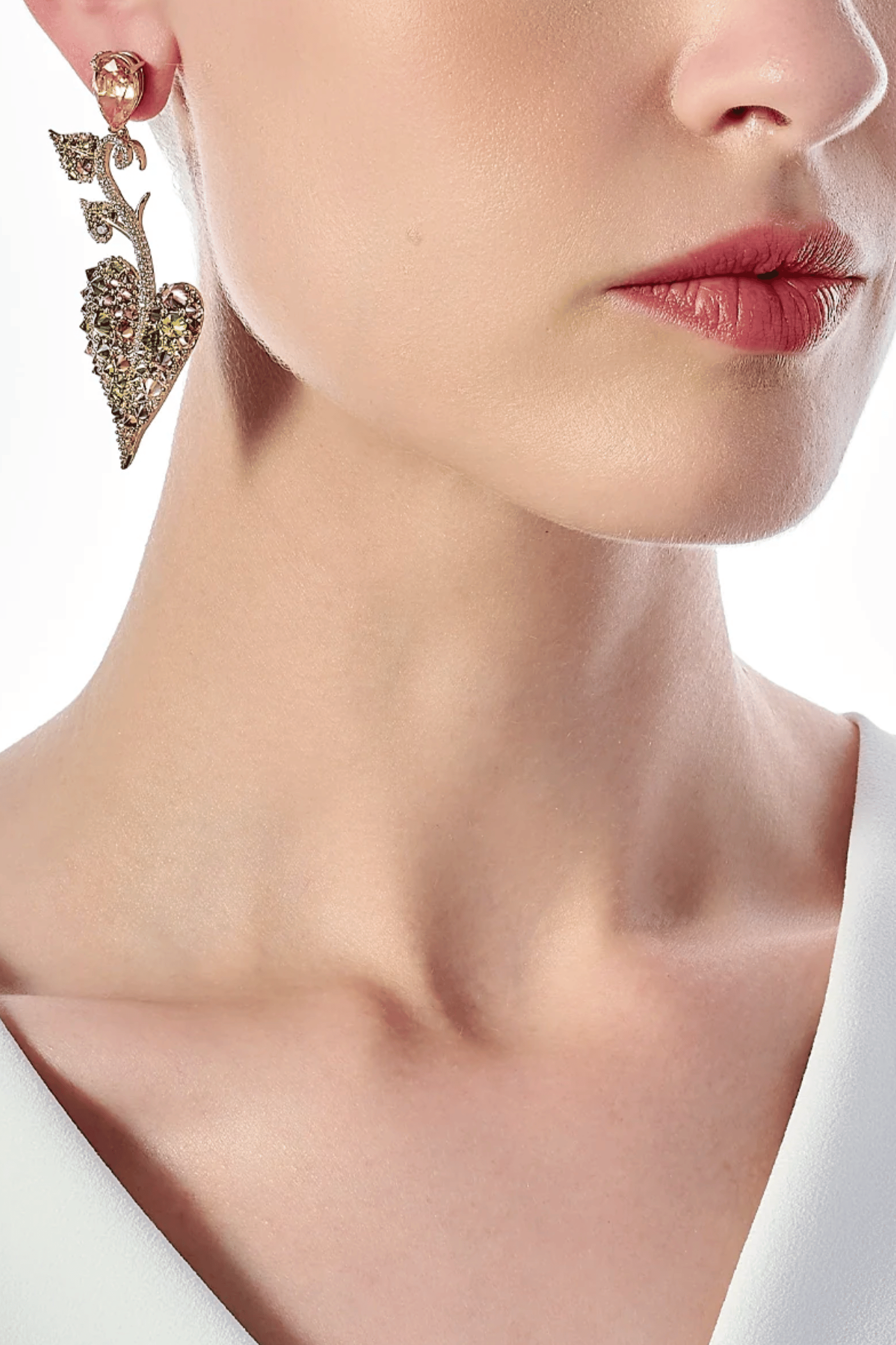 Autumn Acorn Heart Earrings