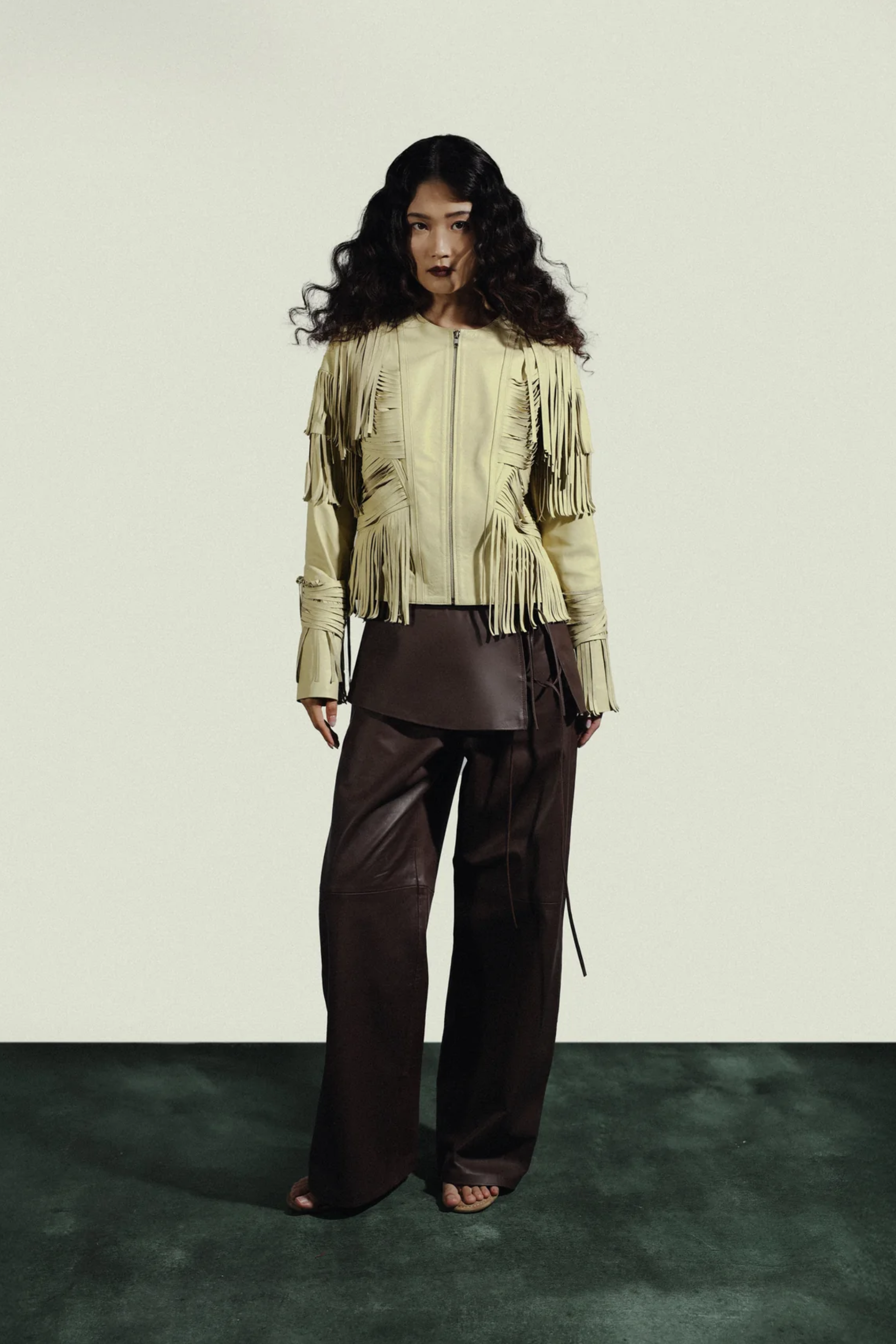 Aurora Leather Jacket Butter Yellow