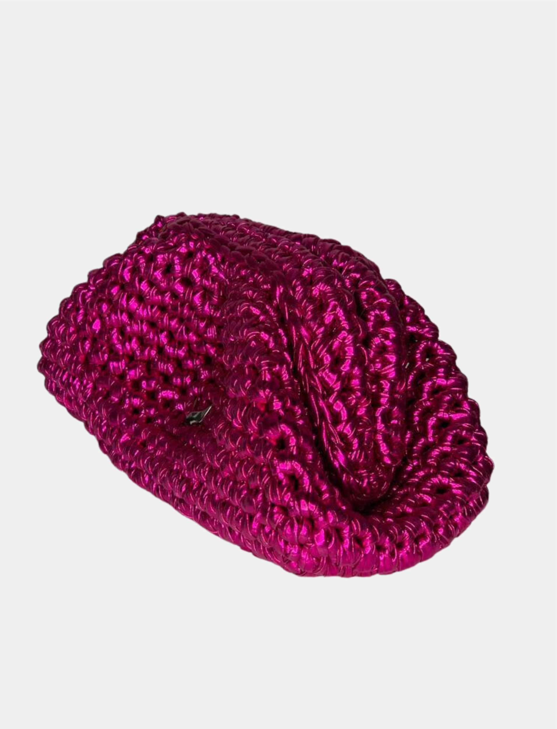 Metallic Clutch Fuchsia
