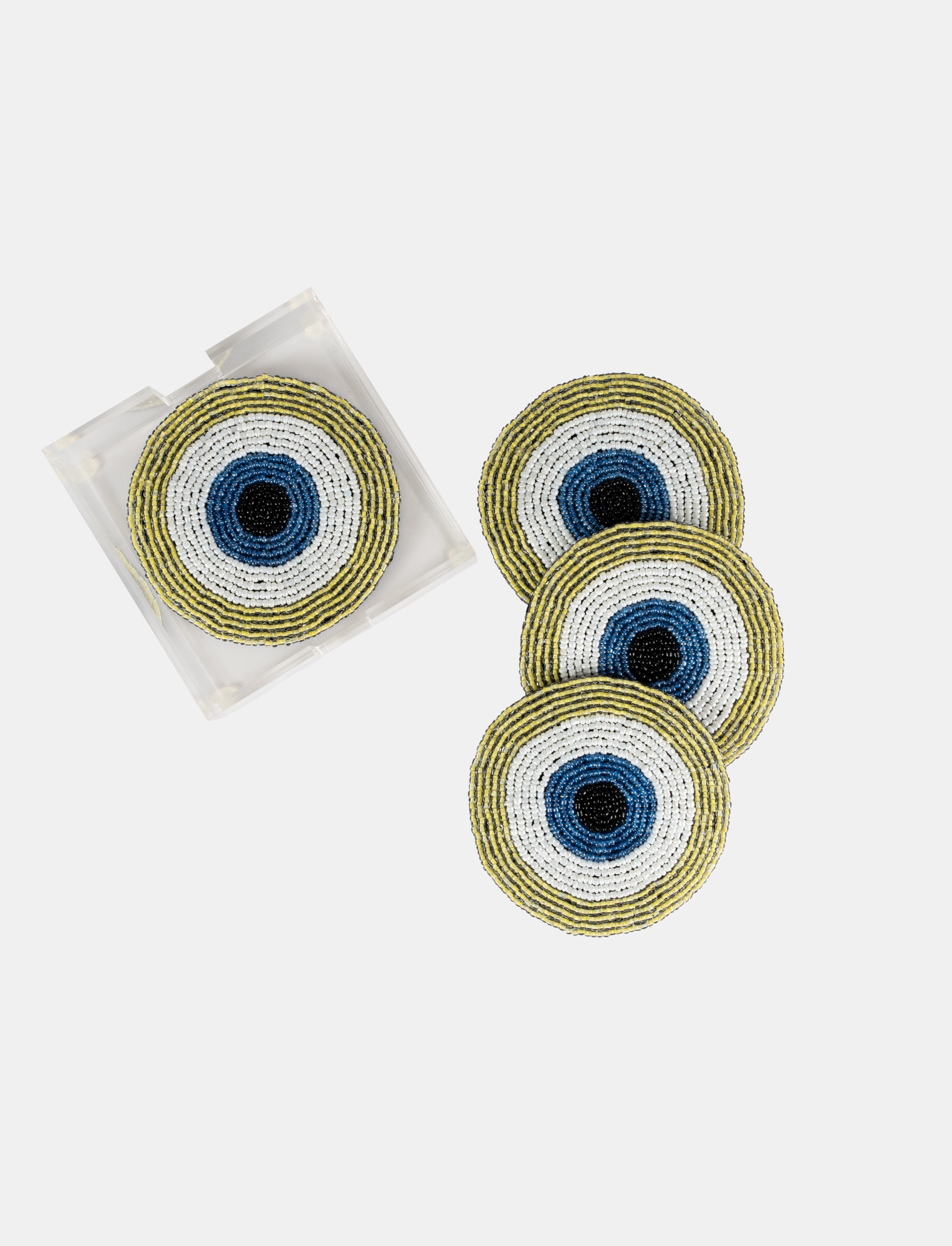 Mystic Ward Coasters Mustard