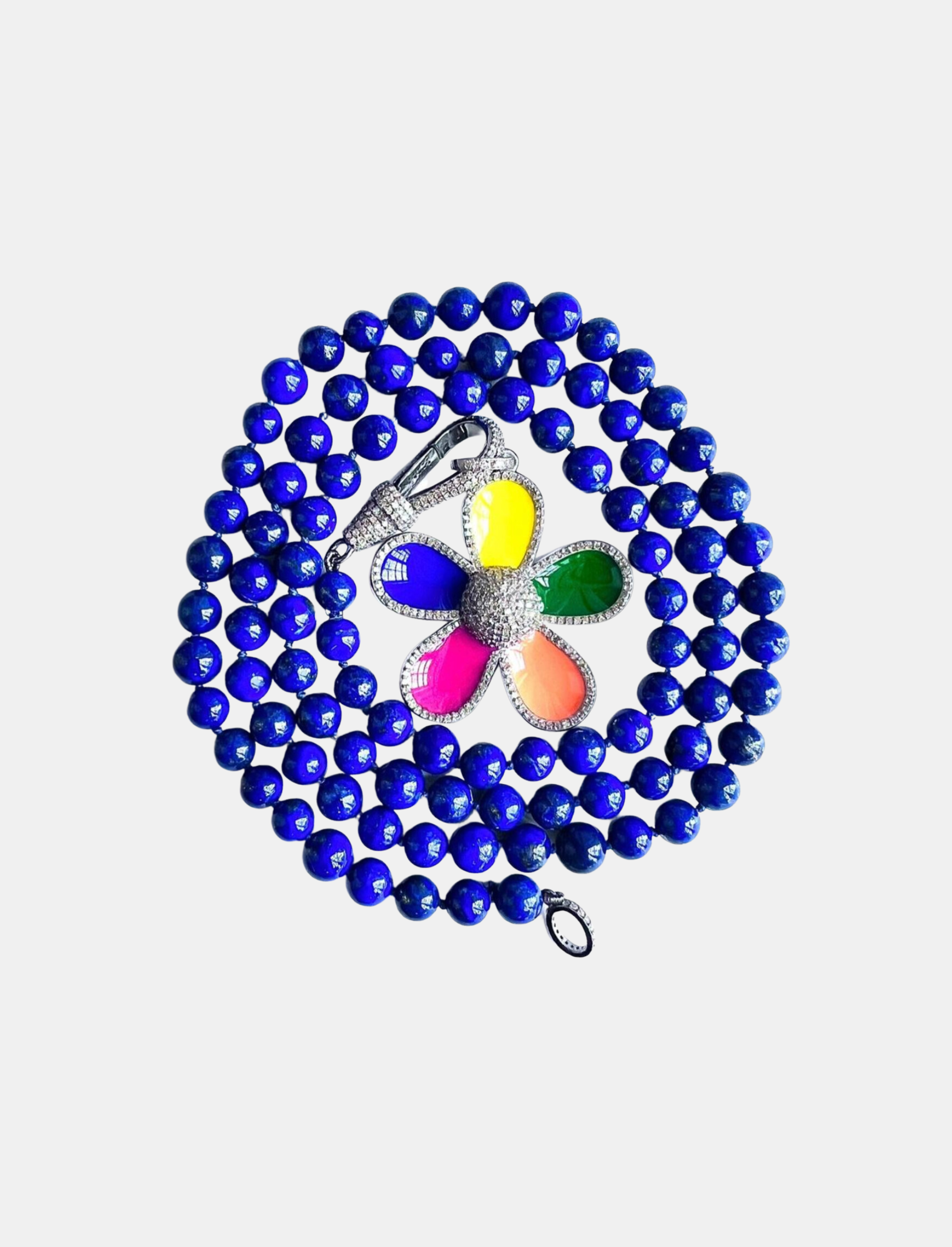 AAA Lapis Long Knotted Necklace