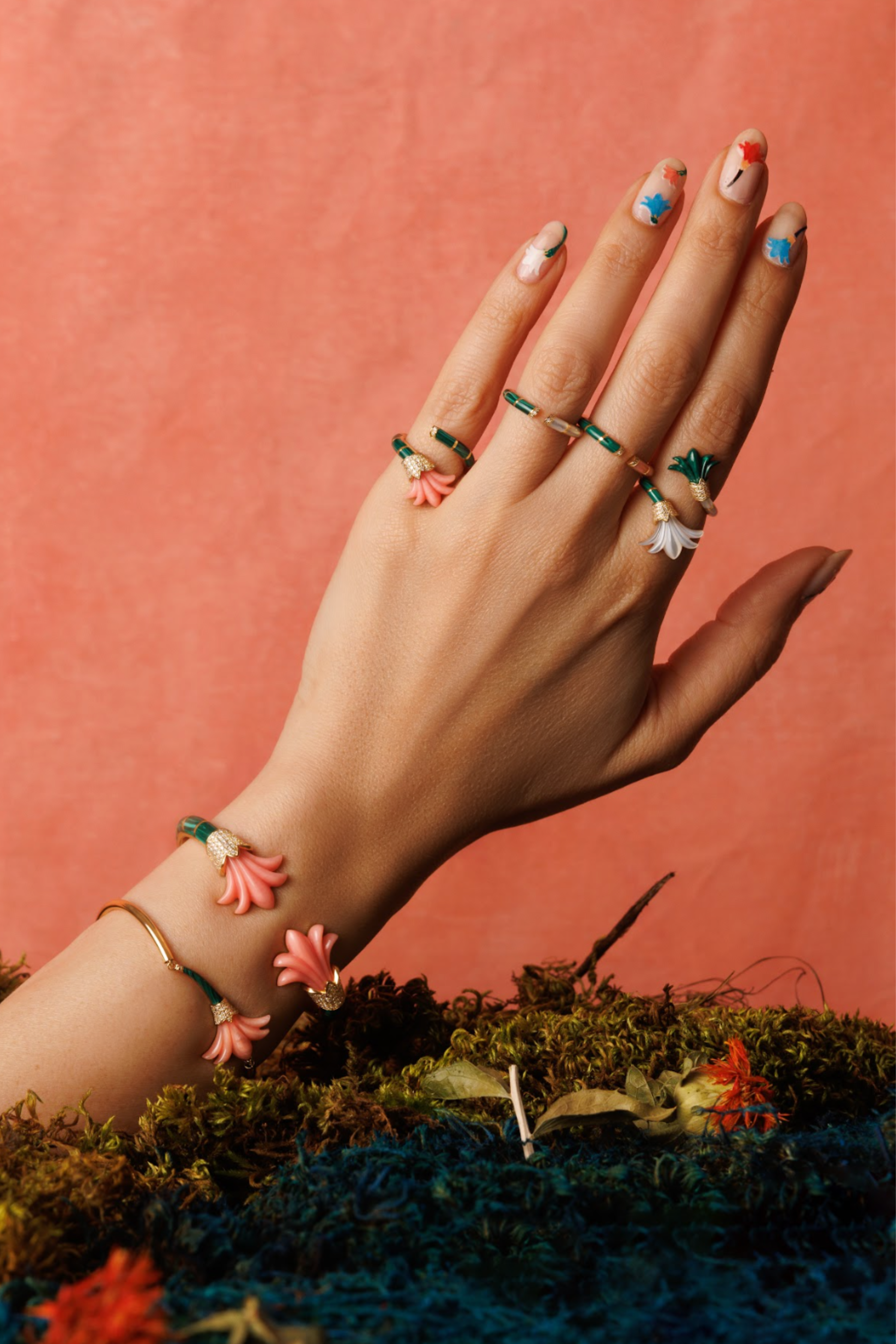 Psychedeliah on a Vine Small Ring