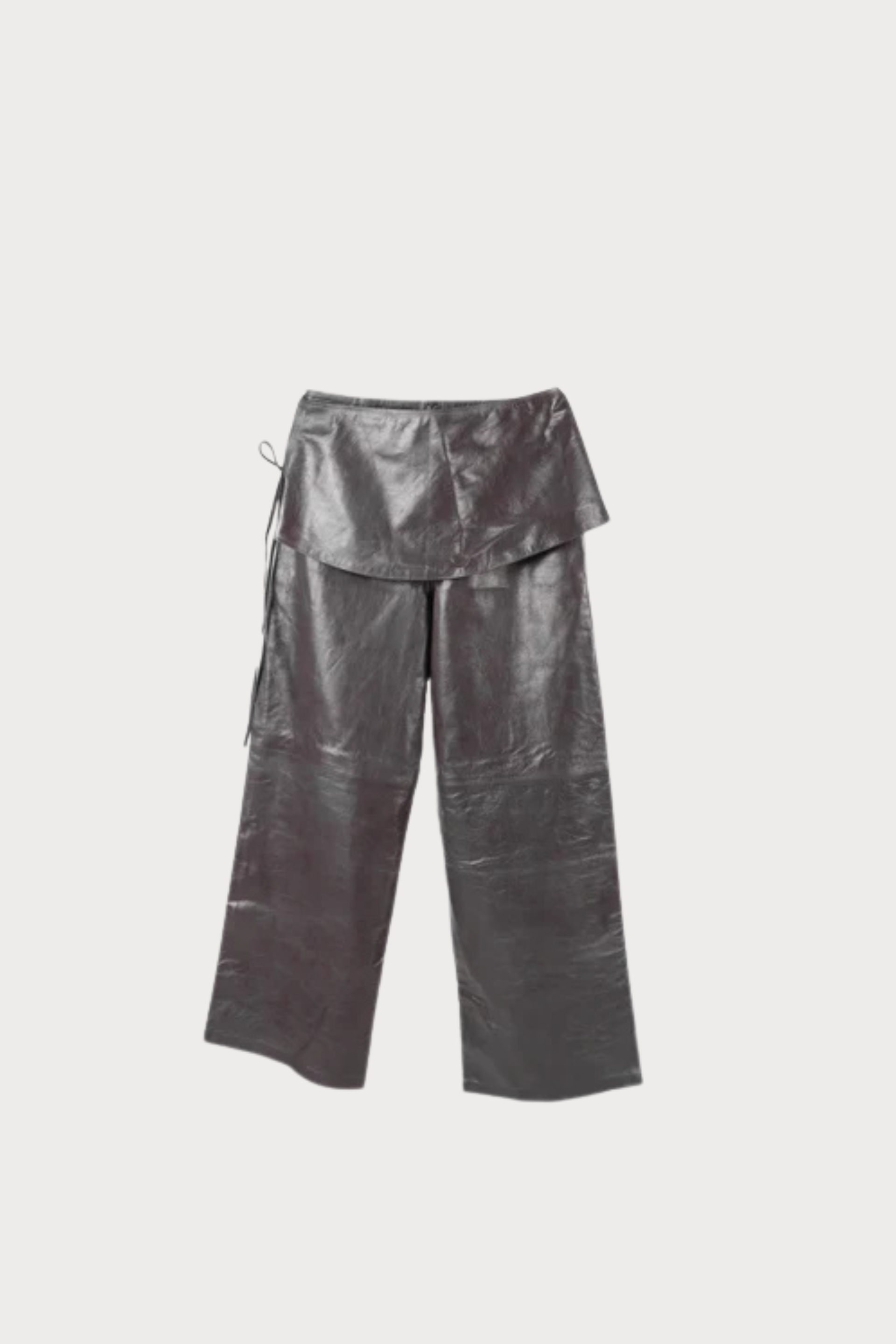 Harlow Leather Pants Pewter