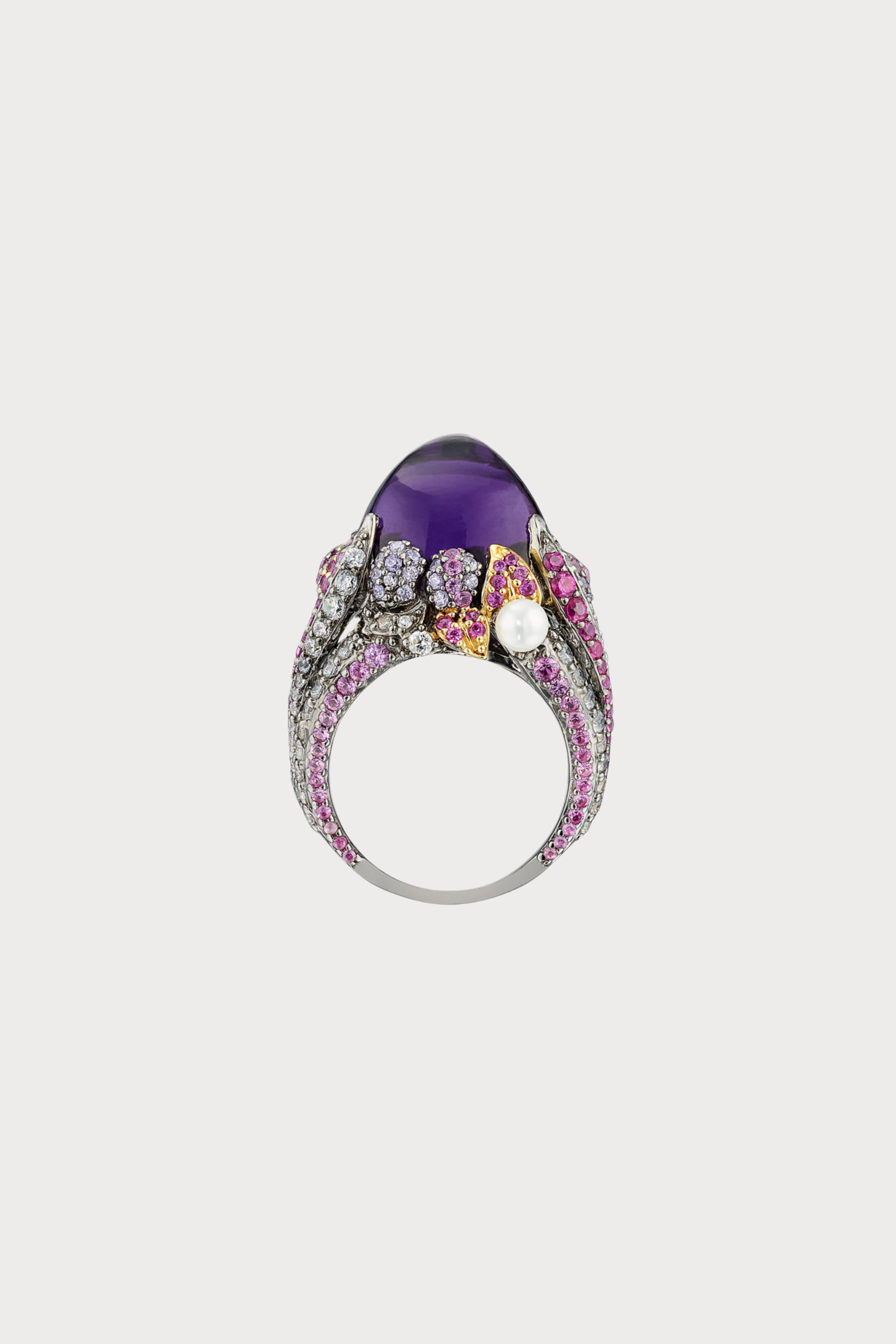 Amethyst Sugarloaf Berry Ring