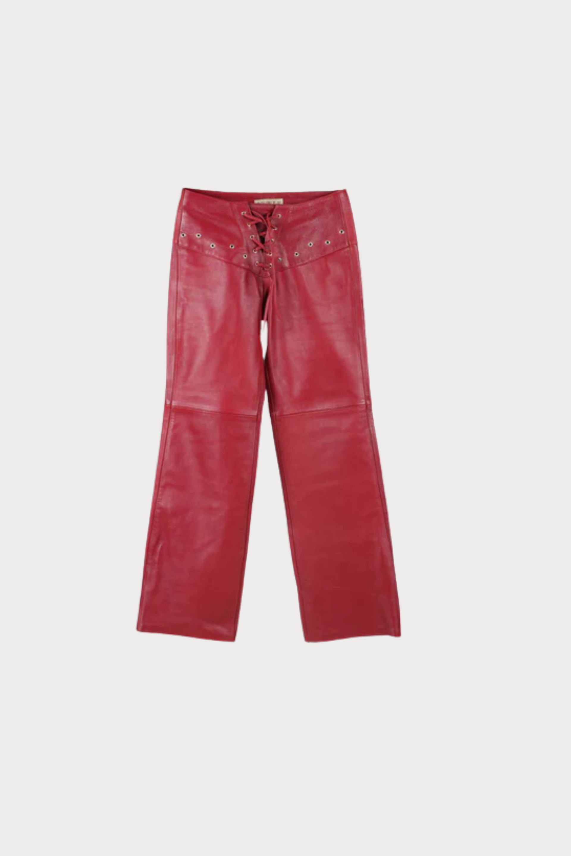 Jason Leather Pants Red