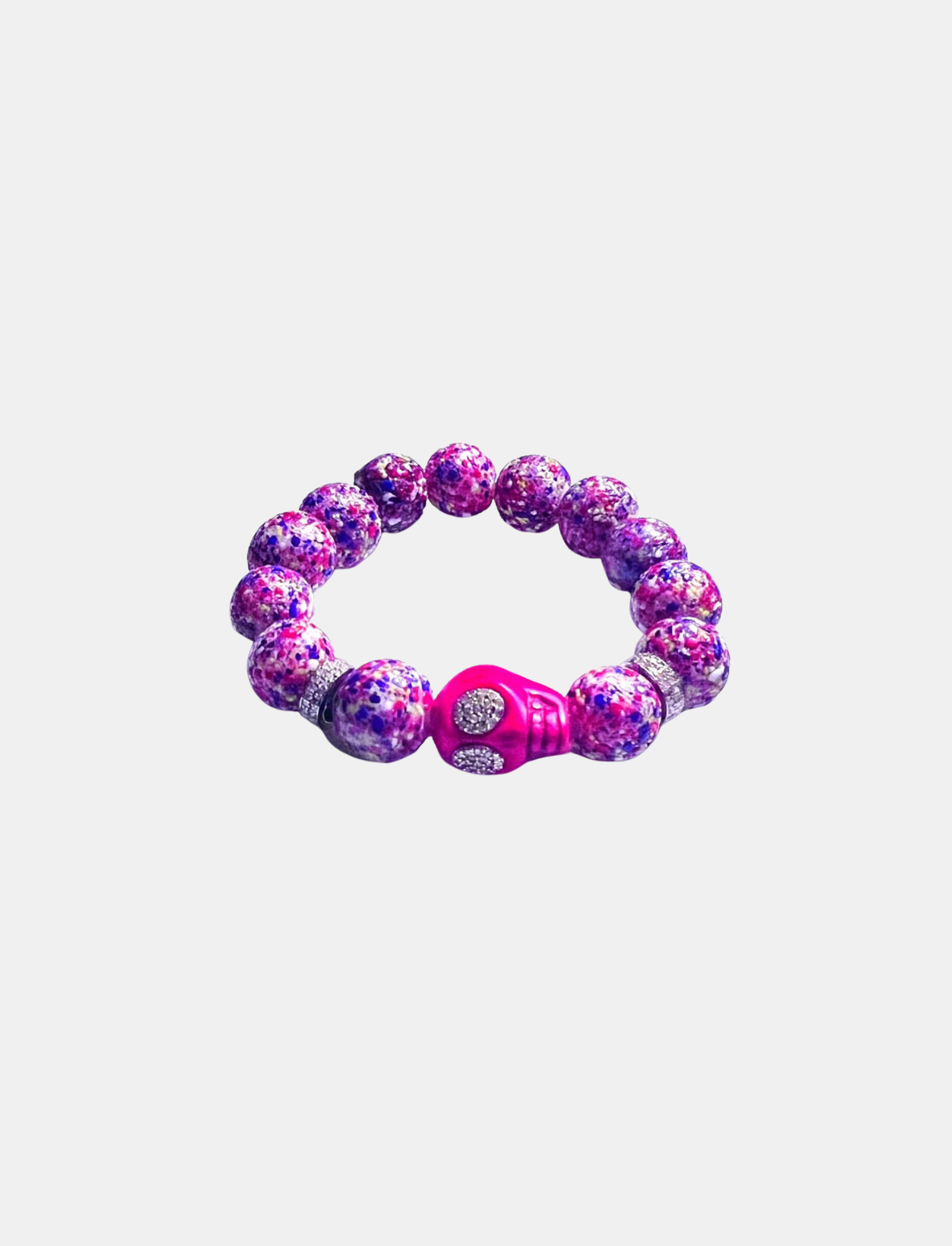 Pink Skull Bracelet
