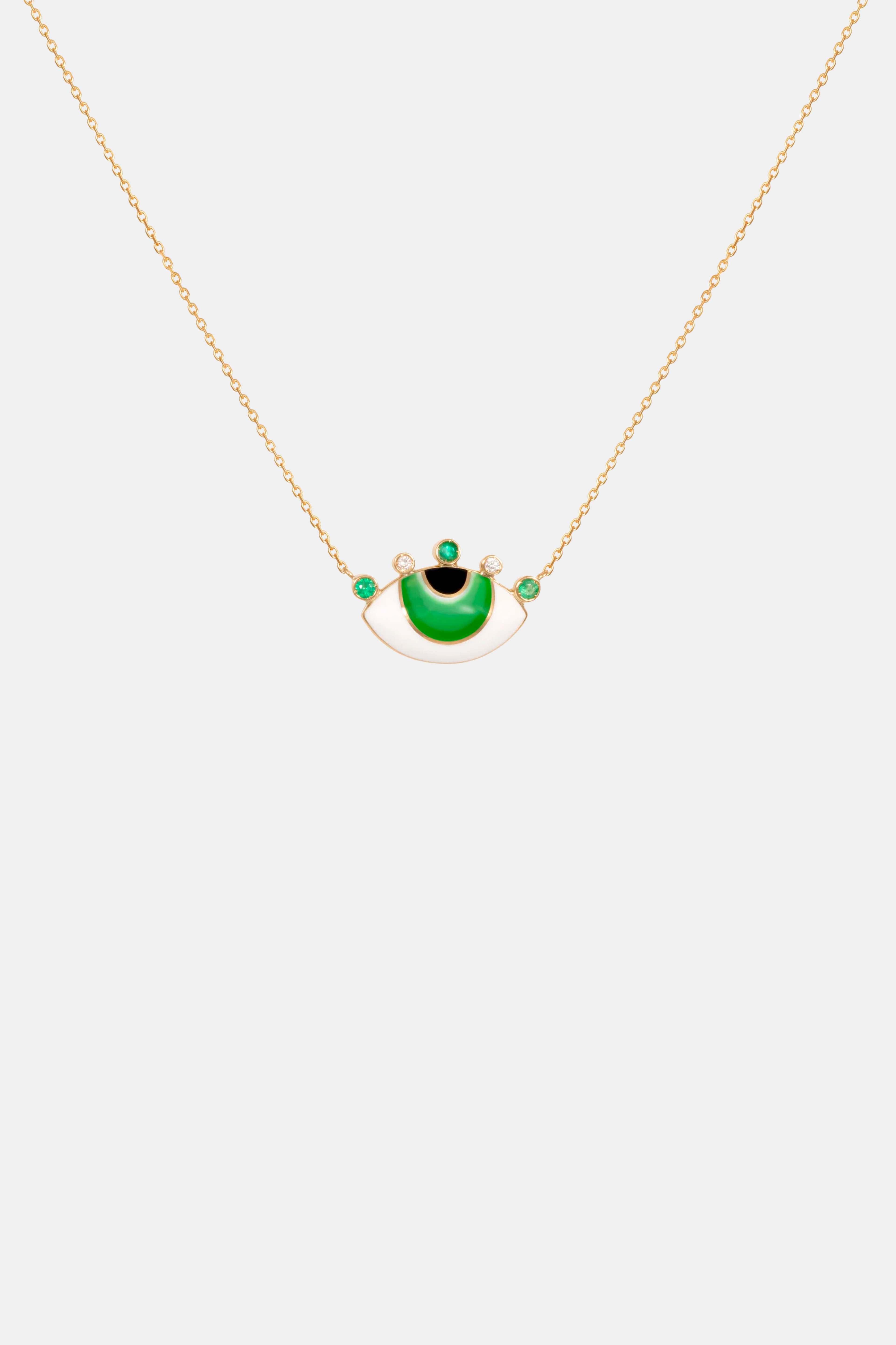 Aqua Eye Glow Necklace