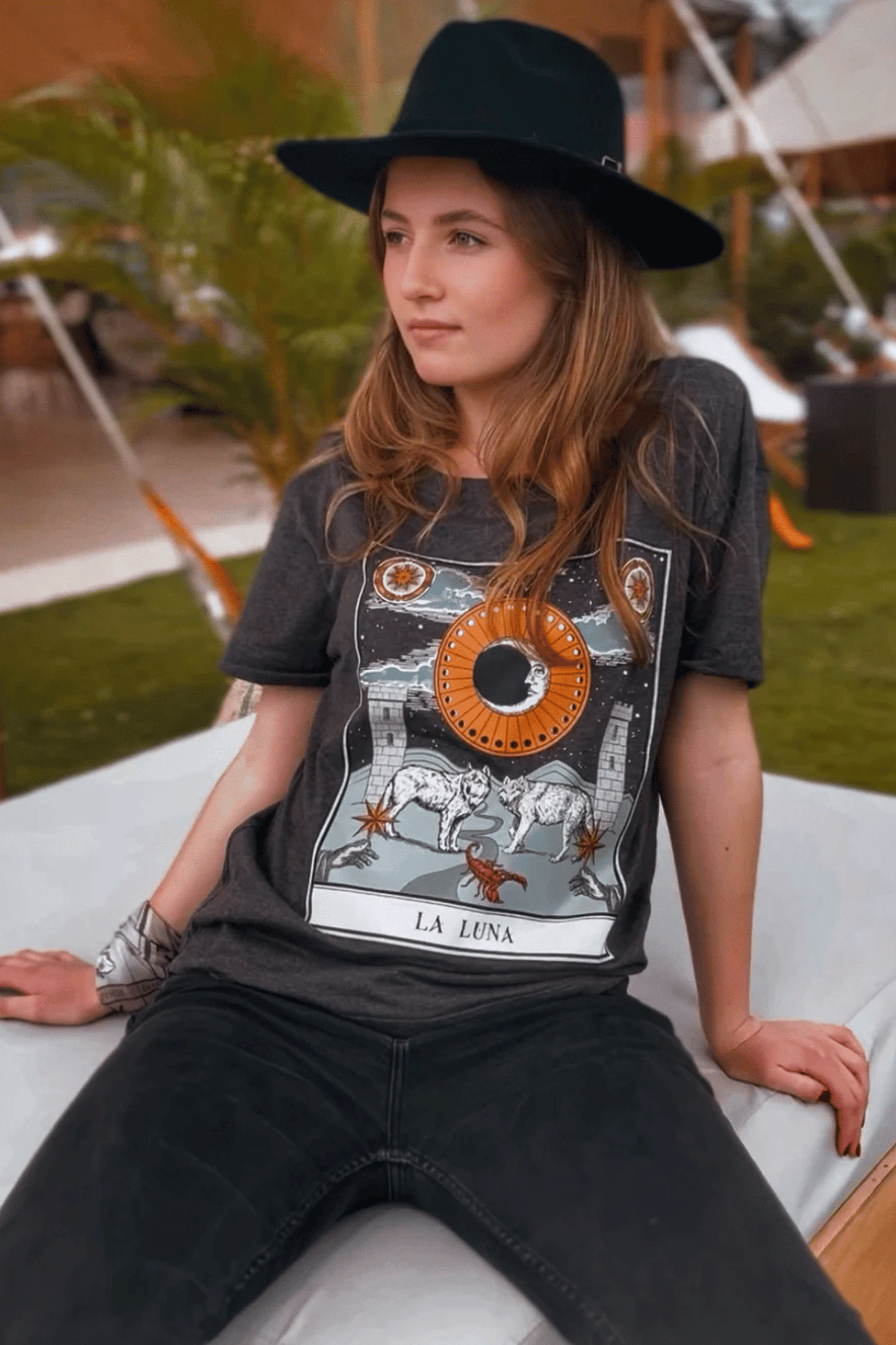 The Moon T-Shirt Gray