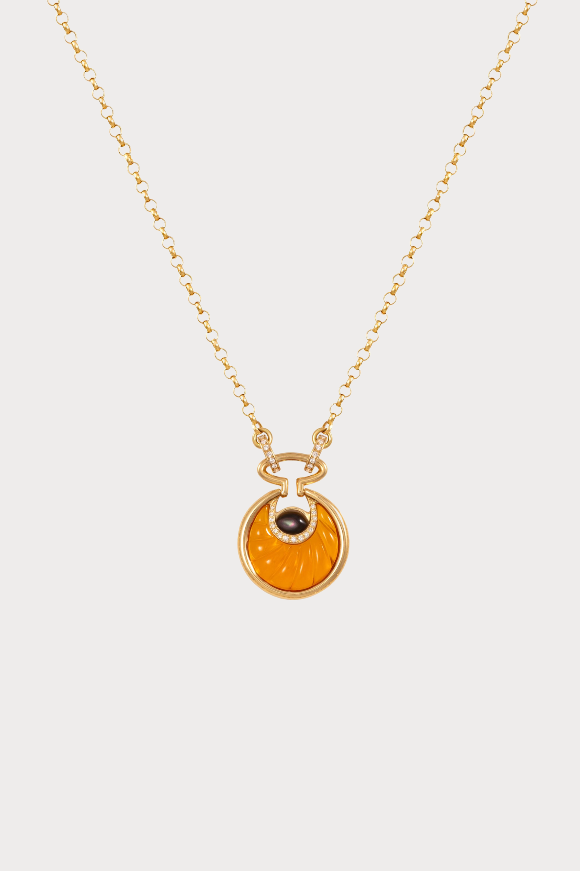 Small Circus Moon Necklace