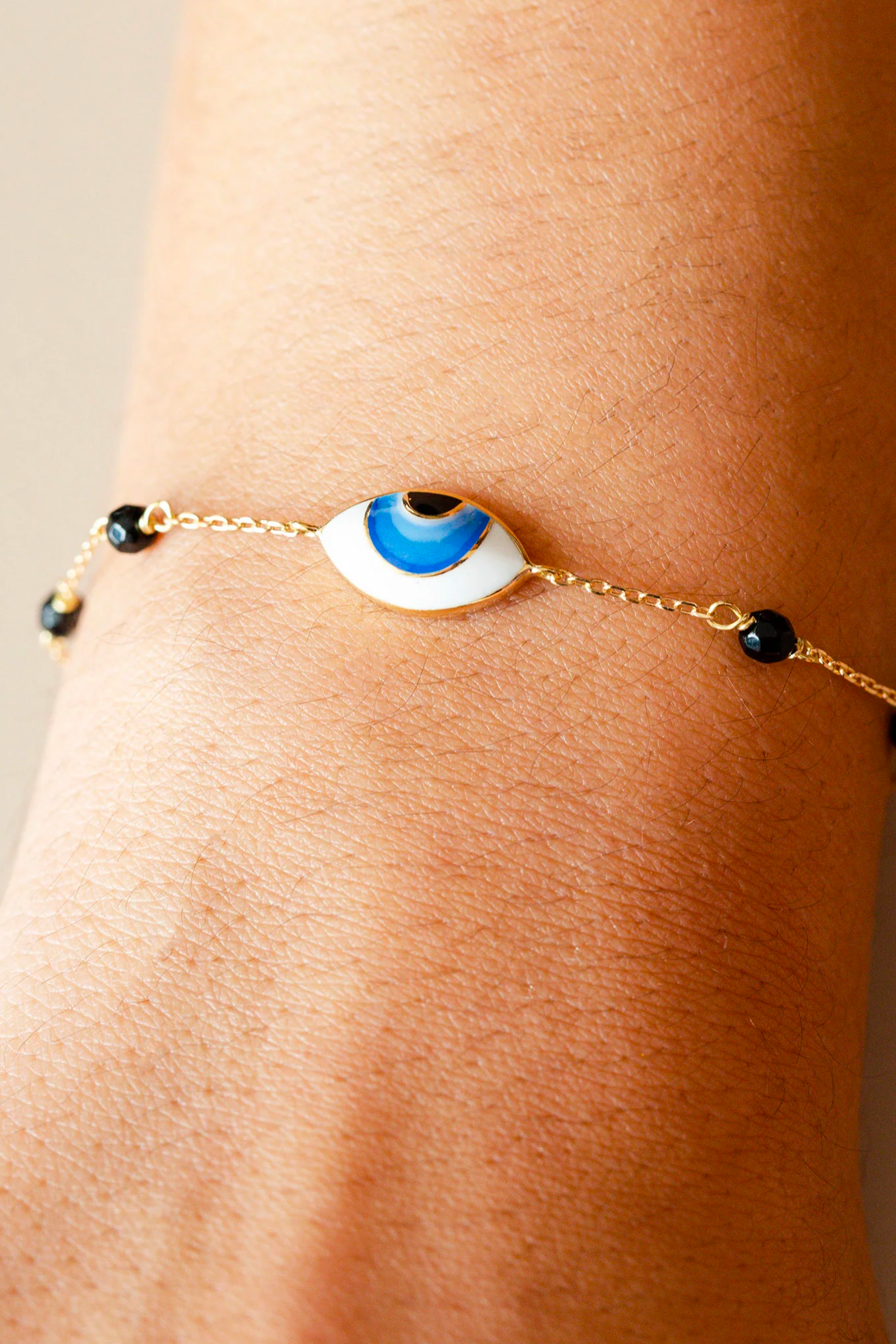 Aqua Eye Onyx Bracelet