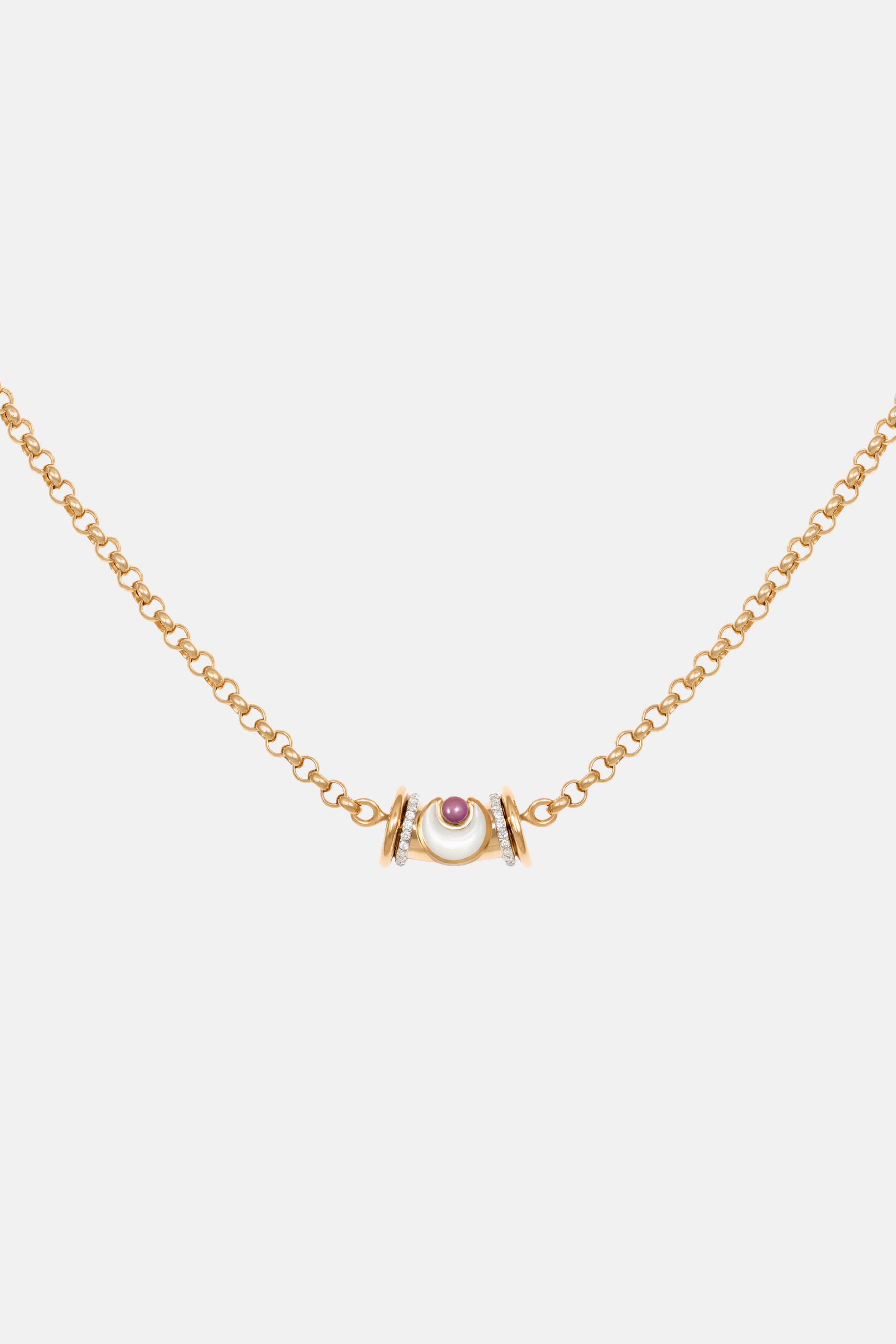 Small Warrior Moon Necklace