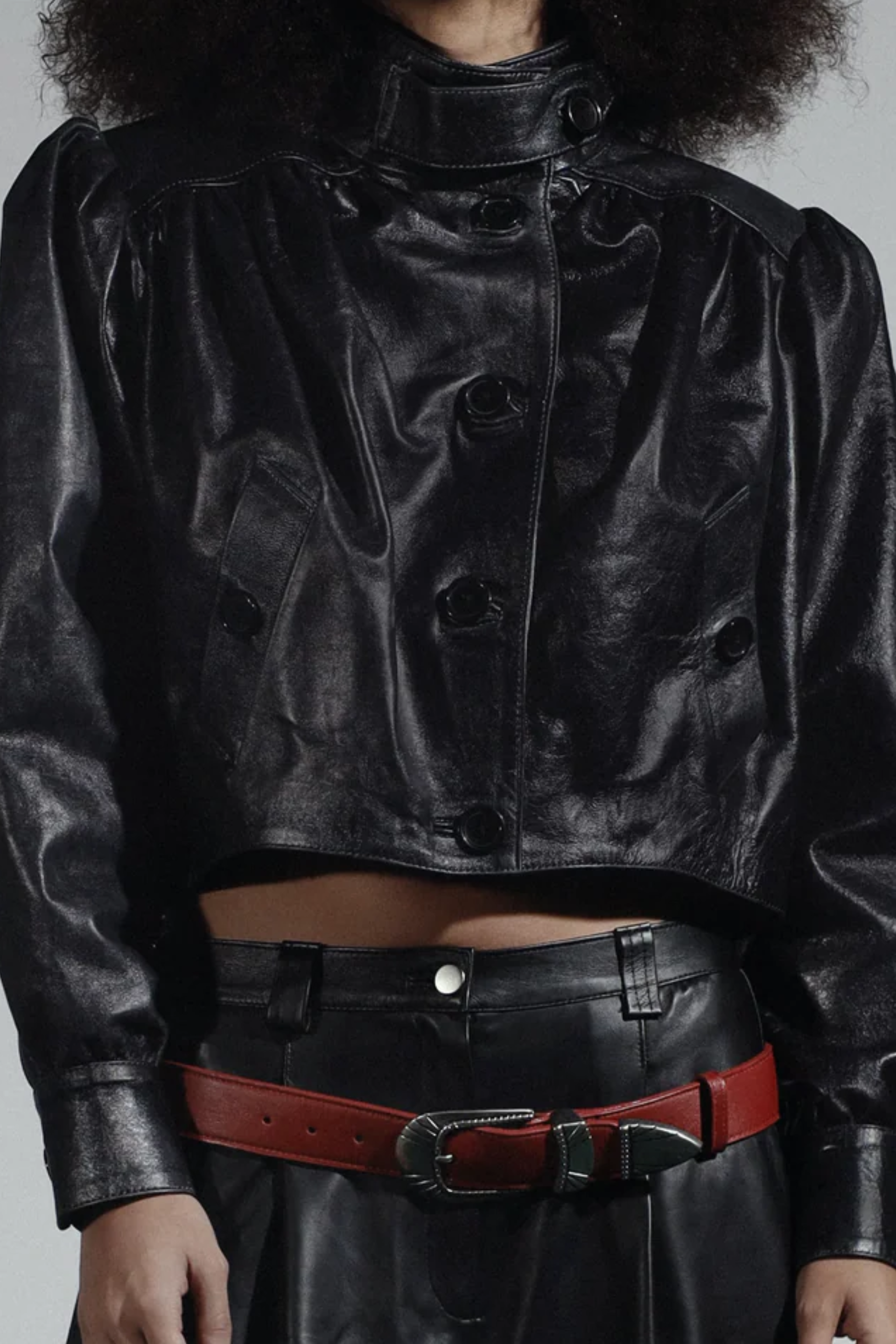 Lennox Leather Jacket Glossy Black