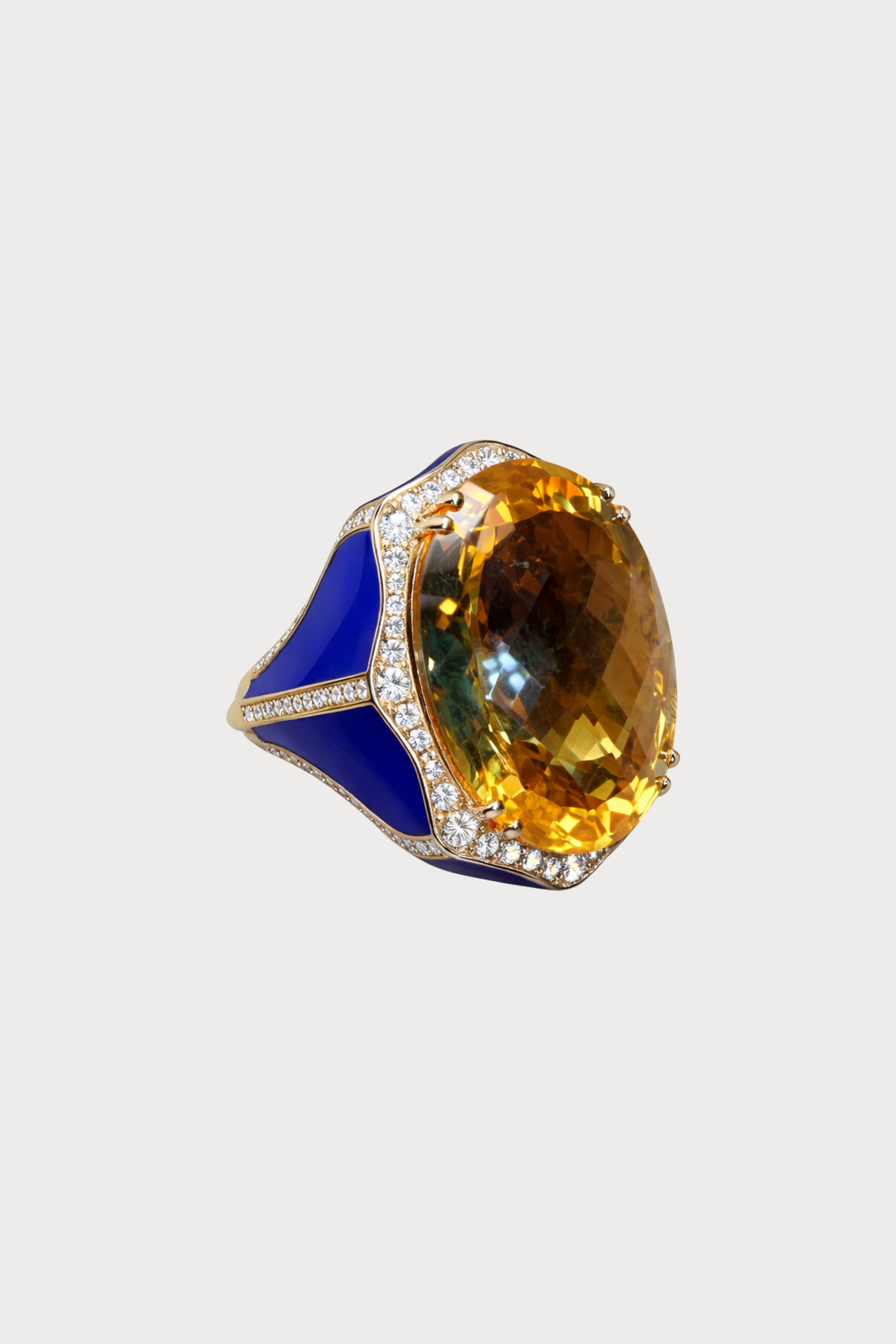 Citrine Cocktail Ring