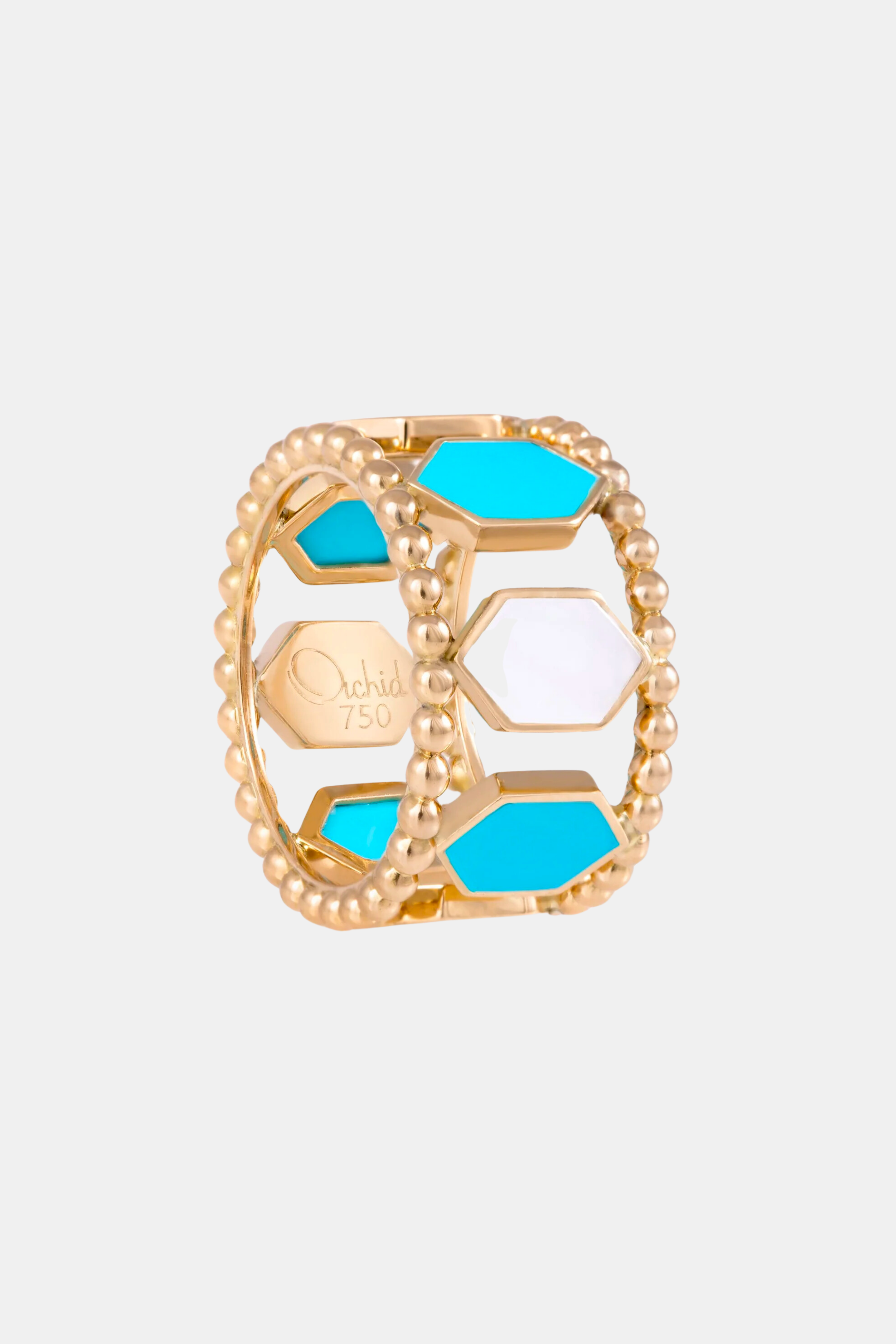 Joyful Turquoise & Mother of Pearl Ring