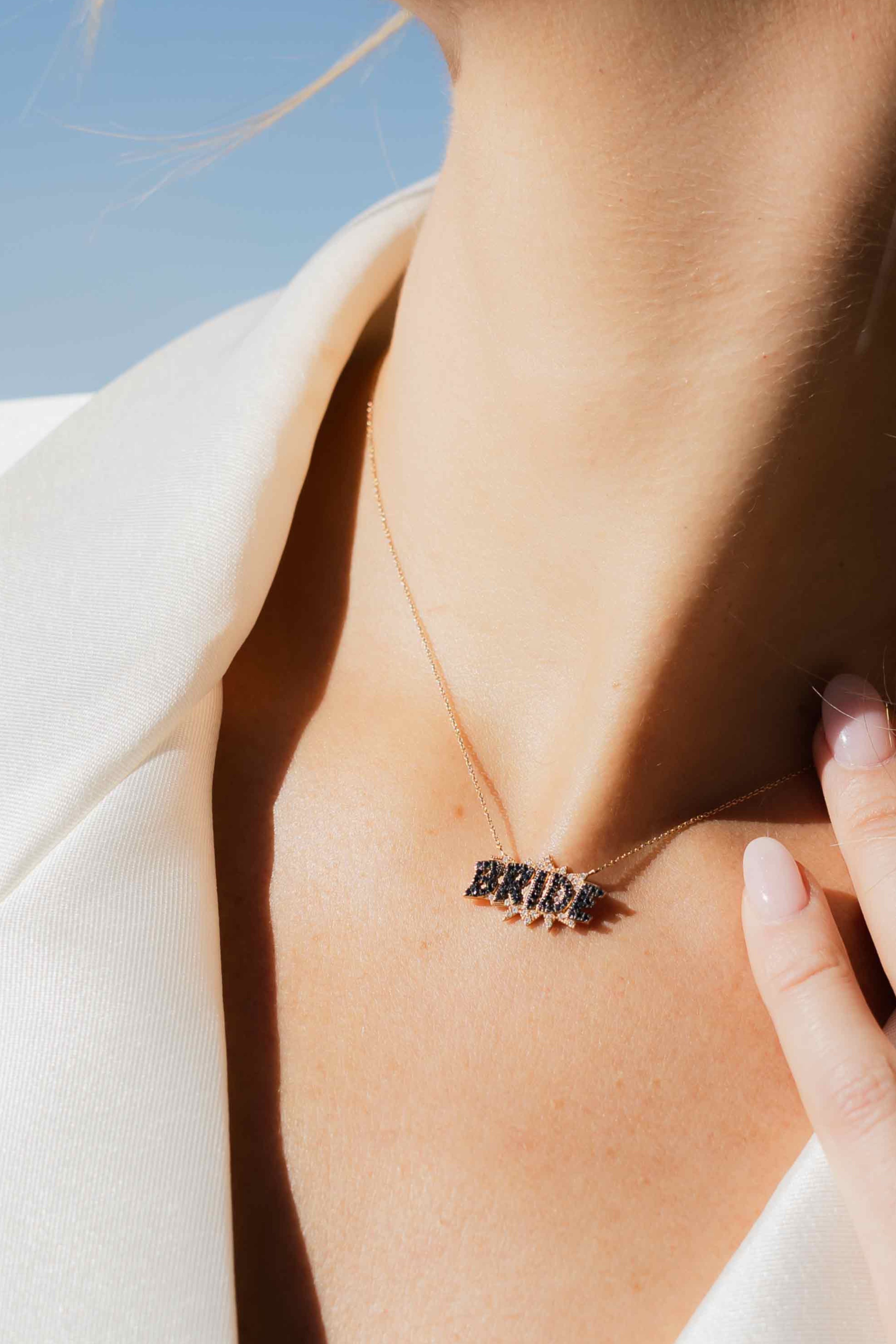 The Alexandera Bride Necklace Black