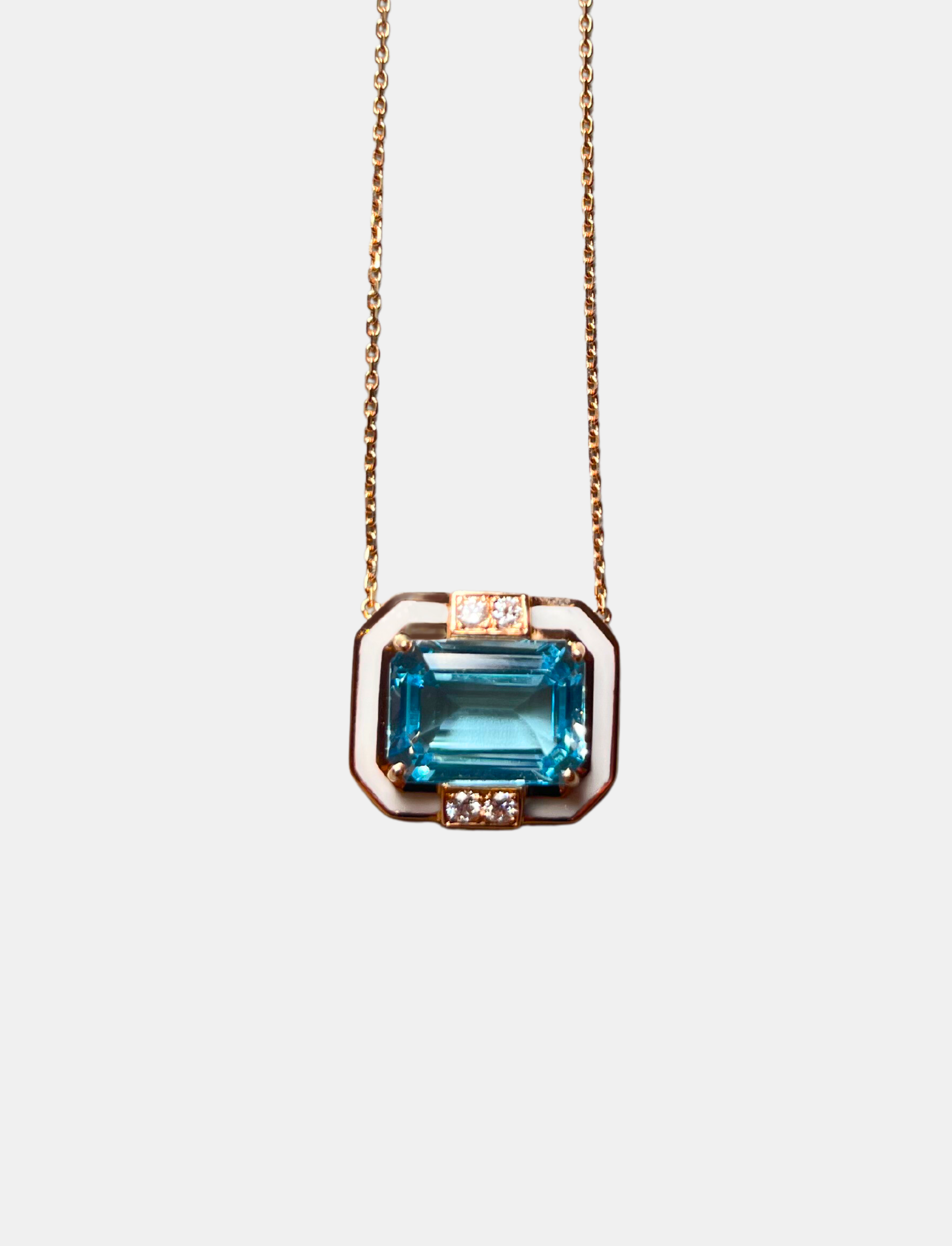 Octagon Pendant Necklace