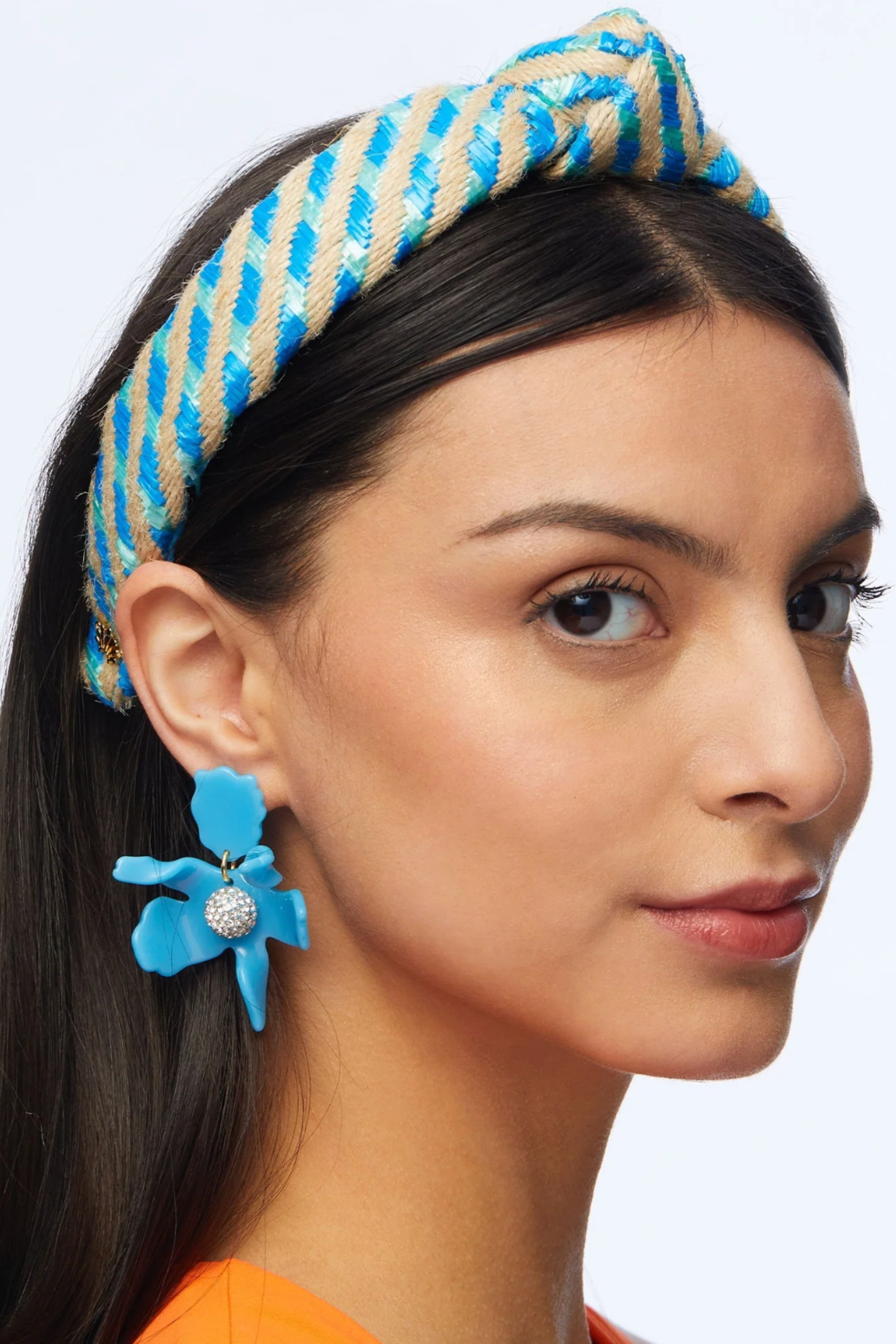 Raffia Stripe Slim Headband
