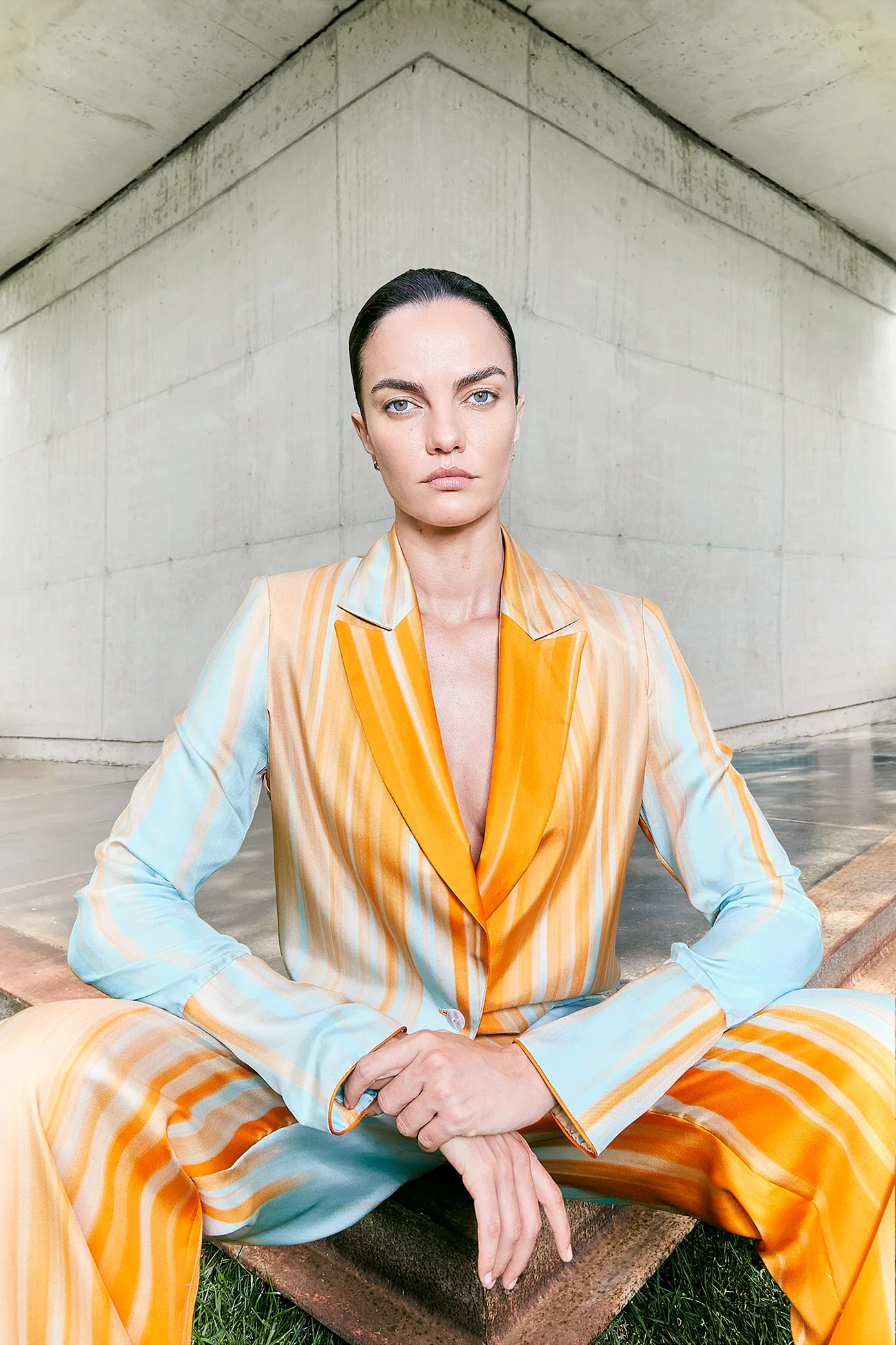 Ibiza Sunset Women’s Single-Breasted Jacket