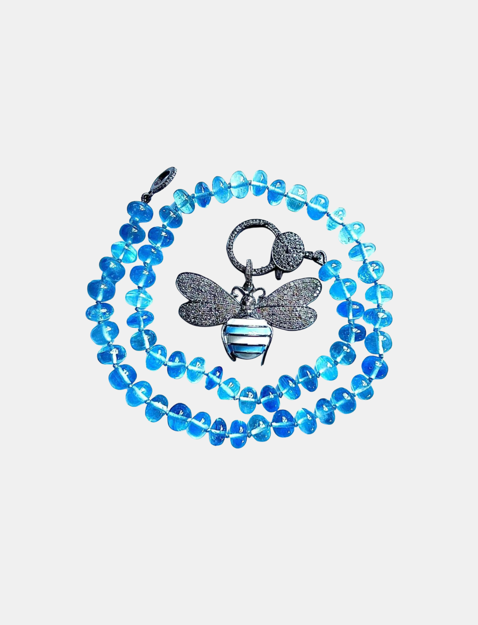 Aquamarine Knotted Necklace