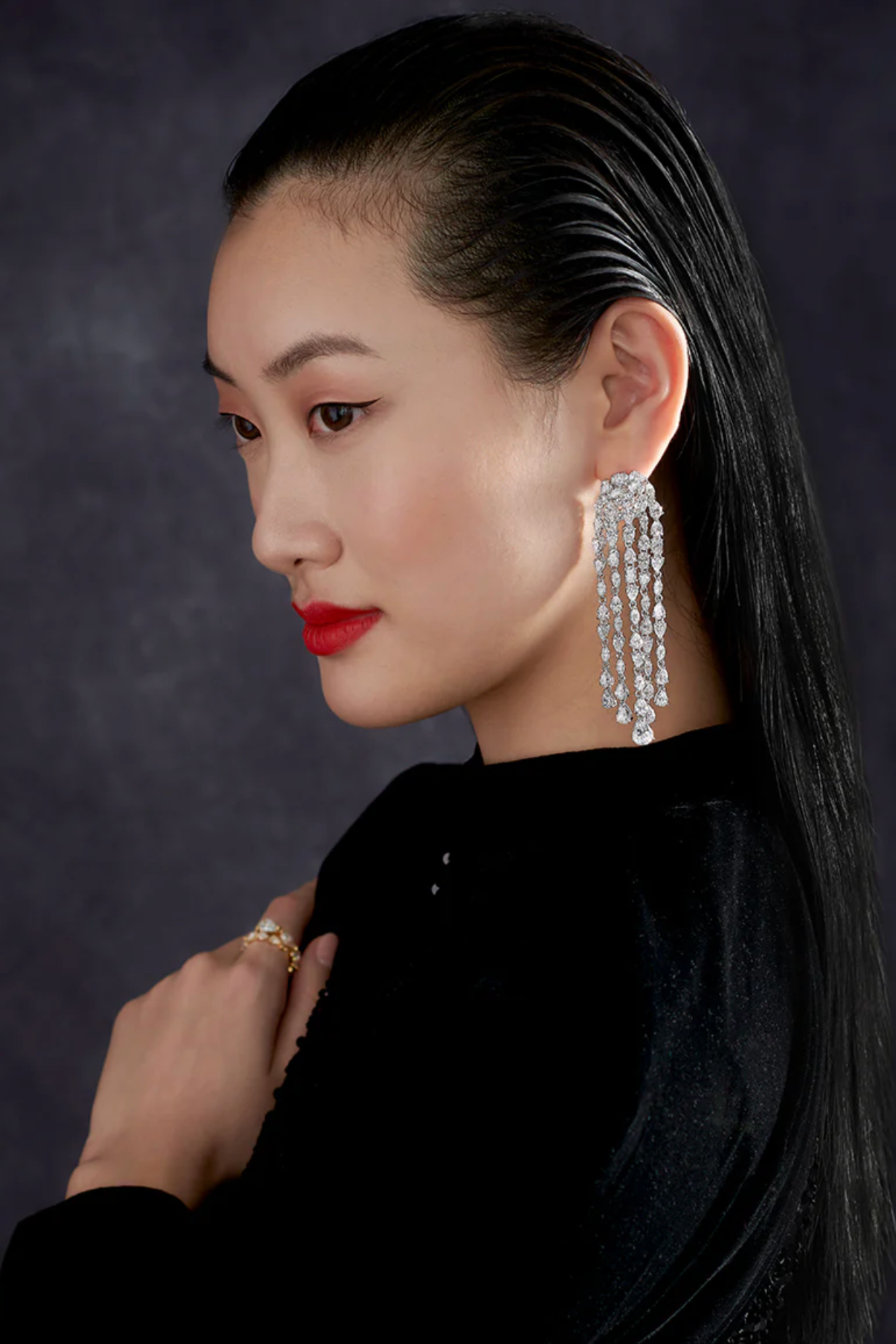 Diamond Cascade Earrings