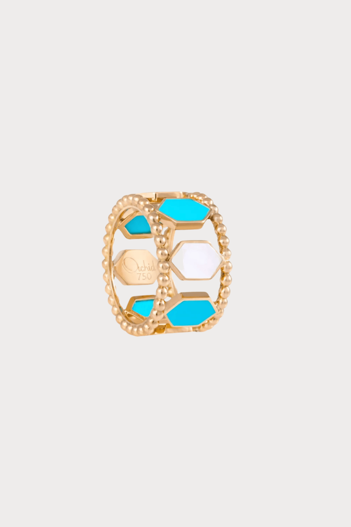 Joyful Turquoise & Mother of Pearl Ring