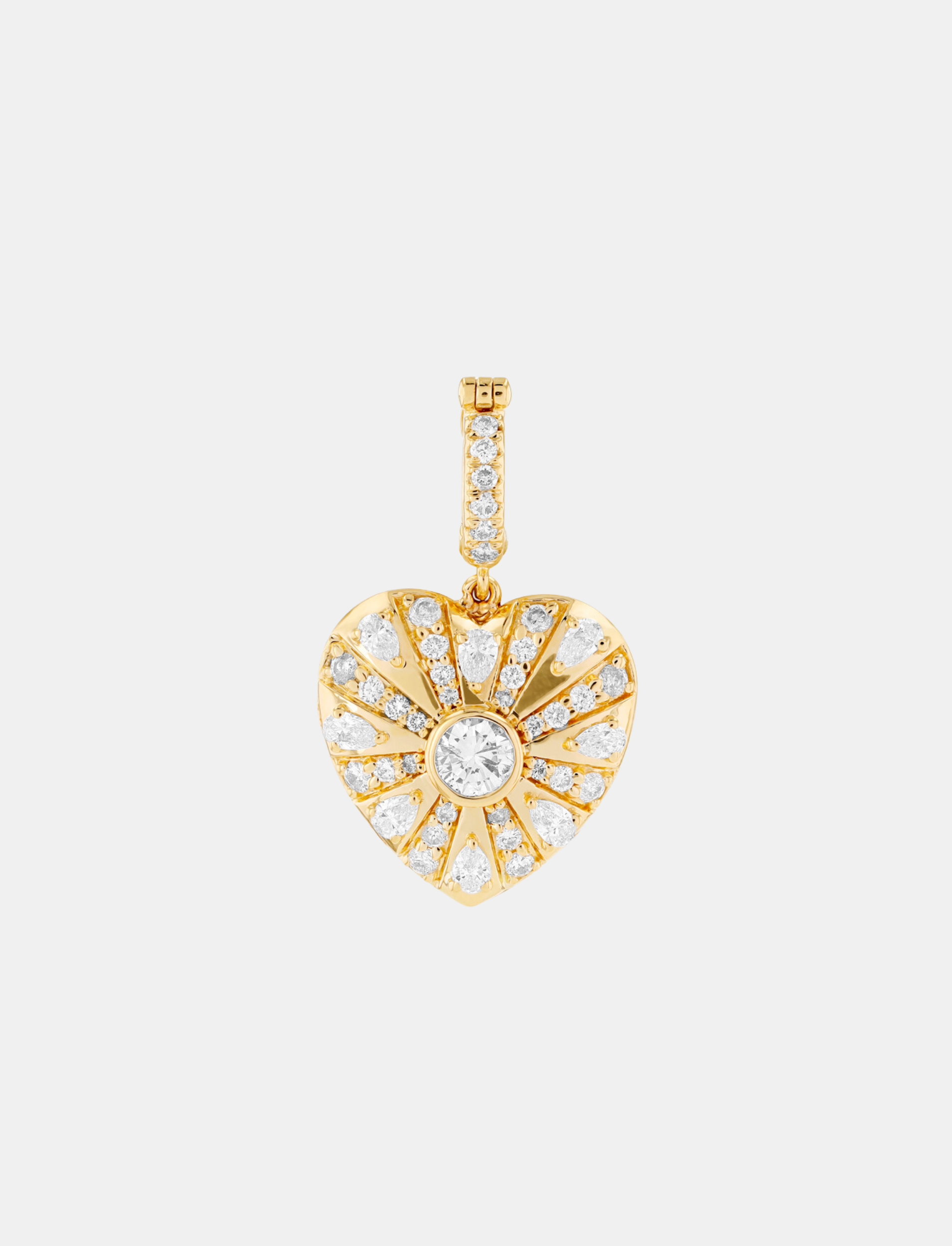 Medium Diamond Mila Heart Pendant