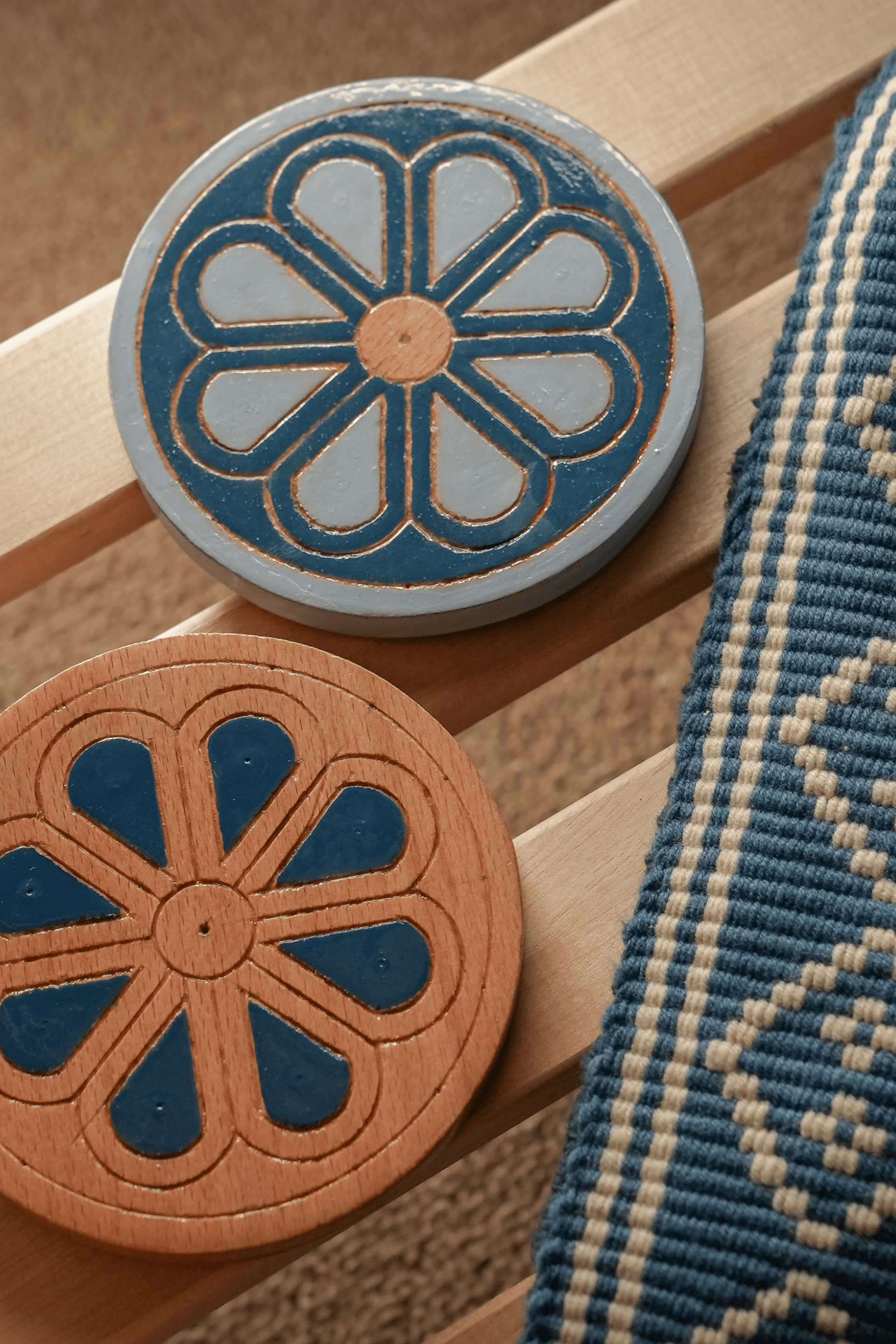 Carved Wooden Coasters