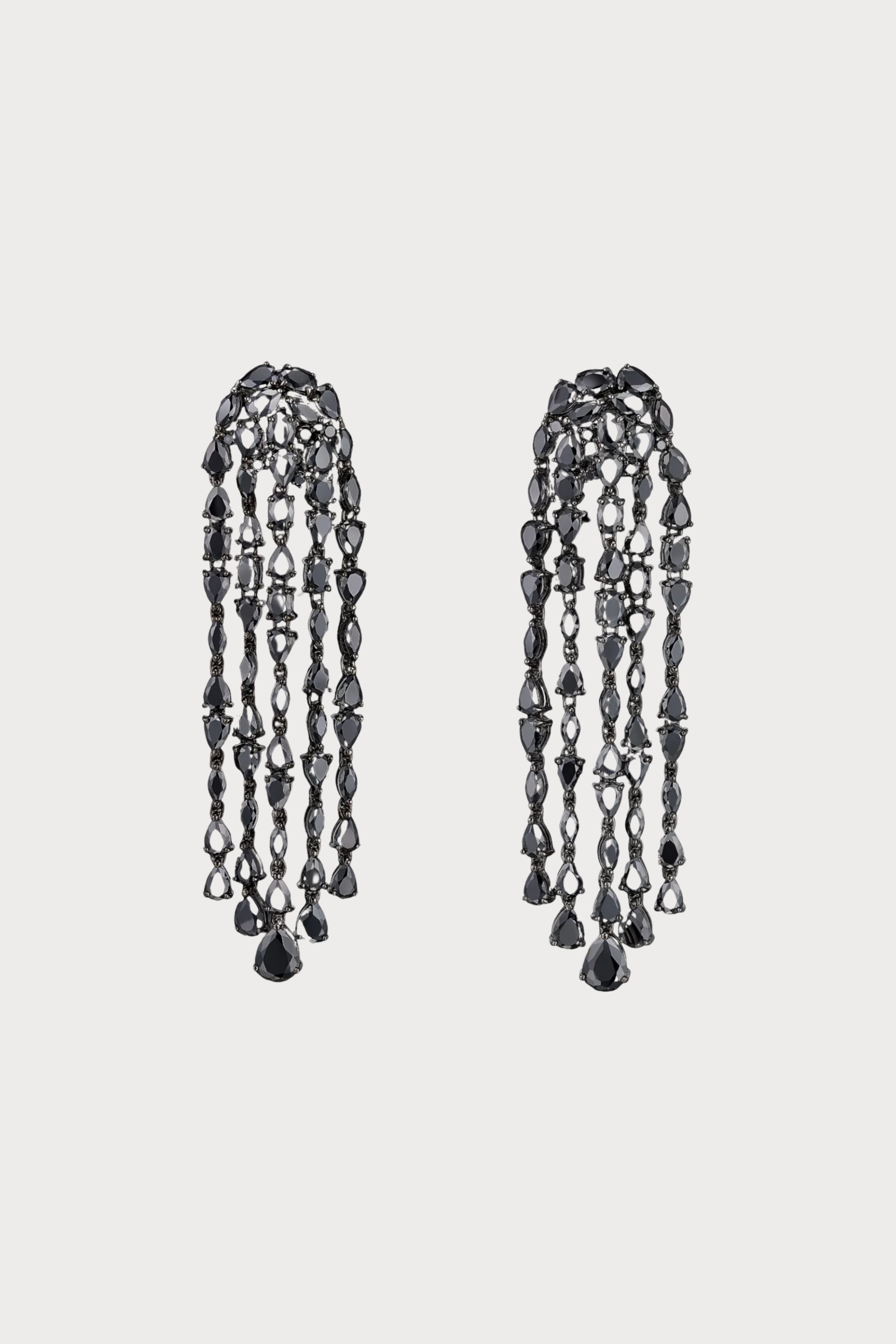 Black Diamond Cascade Earrings