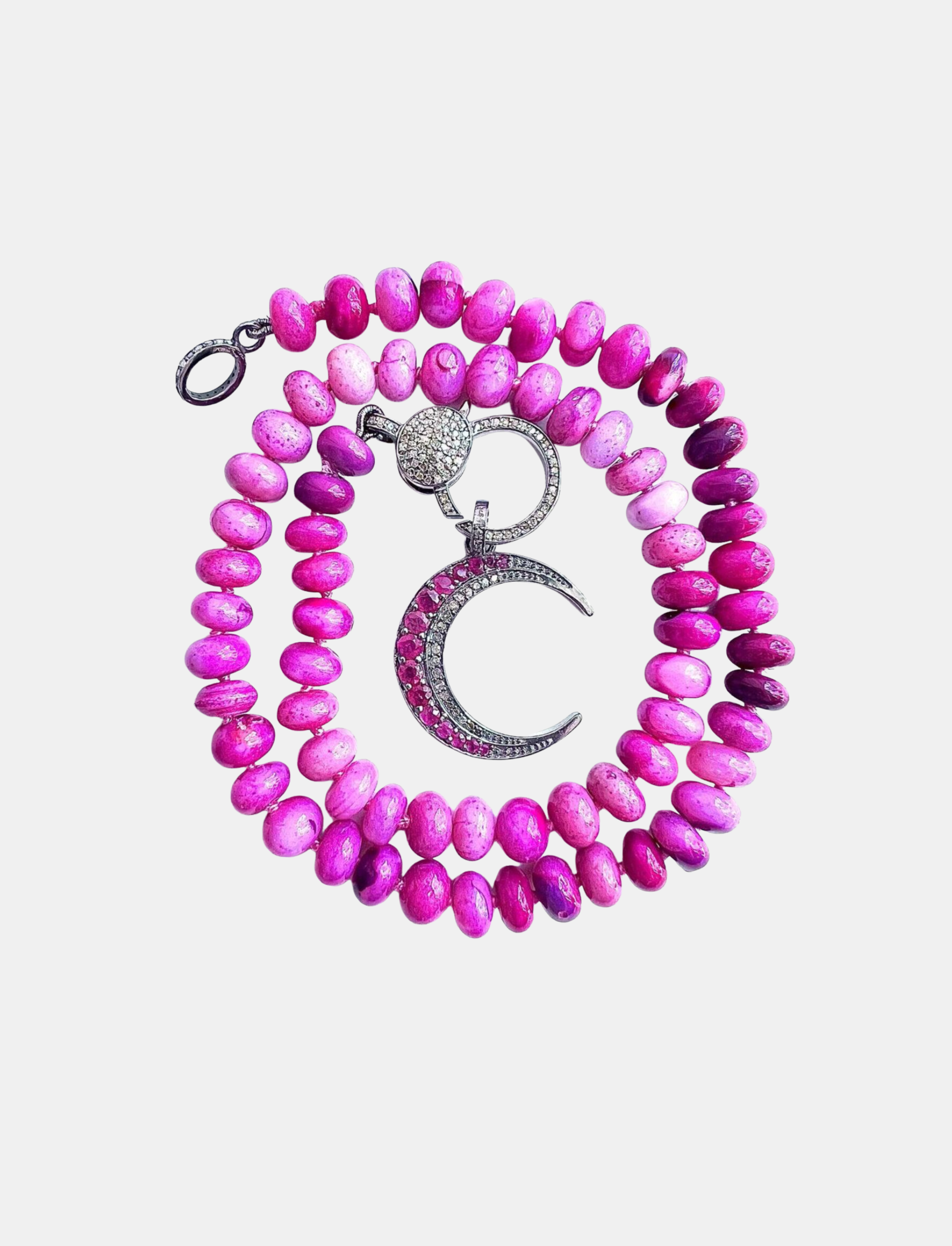 Pink Opal Knotted Necklace